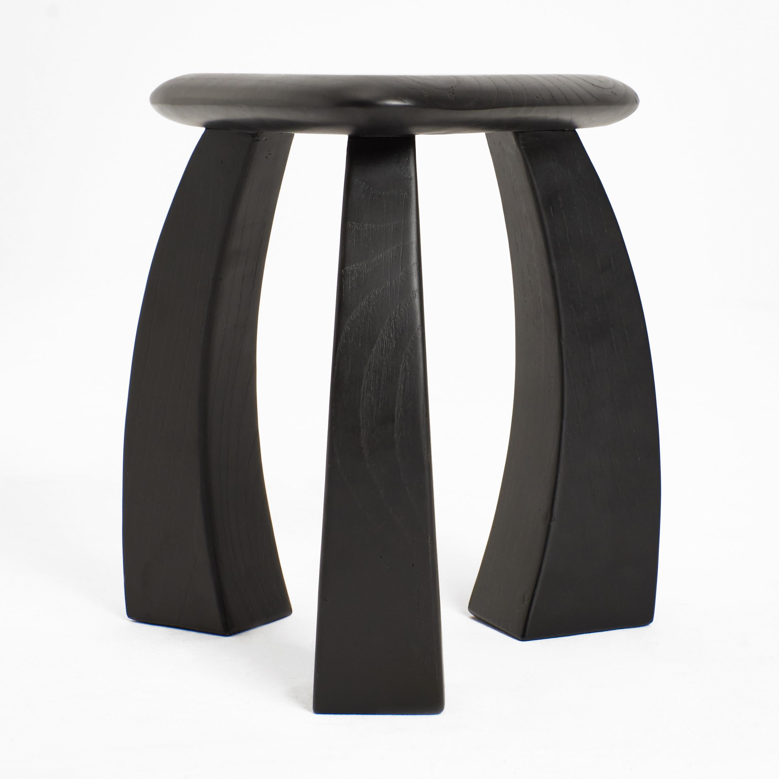 Portuguese Arc de Stool 37 in Black Chestnut by Project 213A For Sale