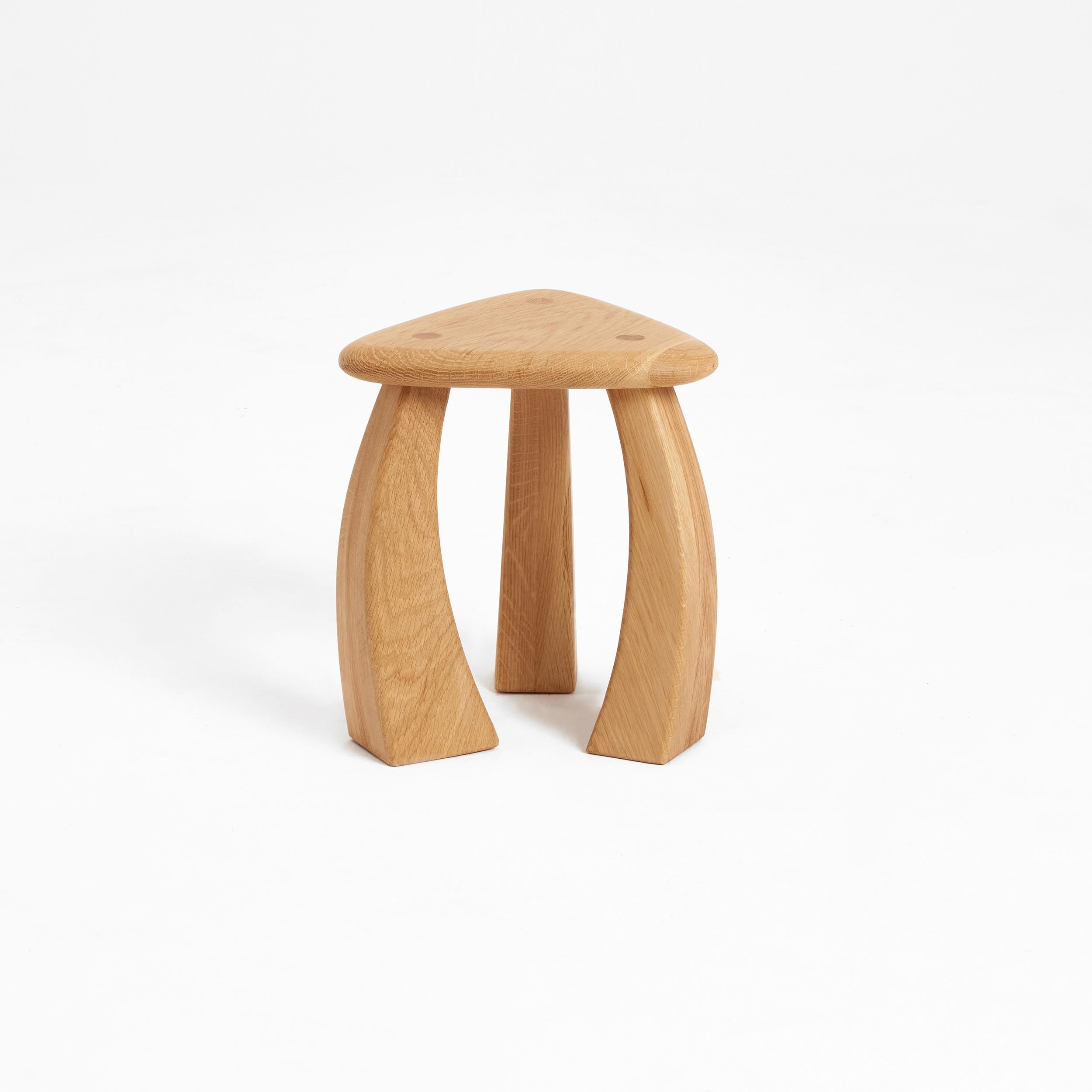 Post-Modern Arc De Stool 37 in Natural Oak by Project 213A For Sale