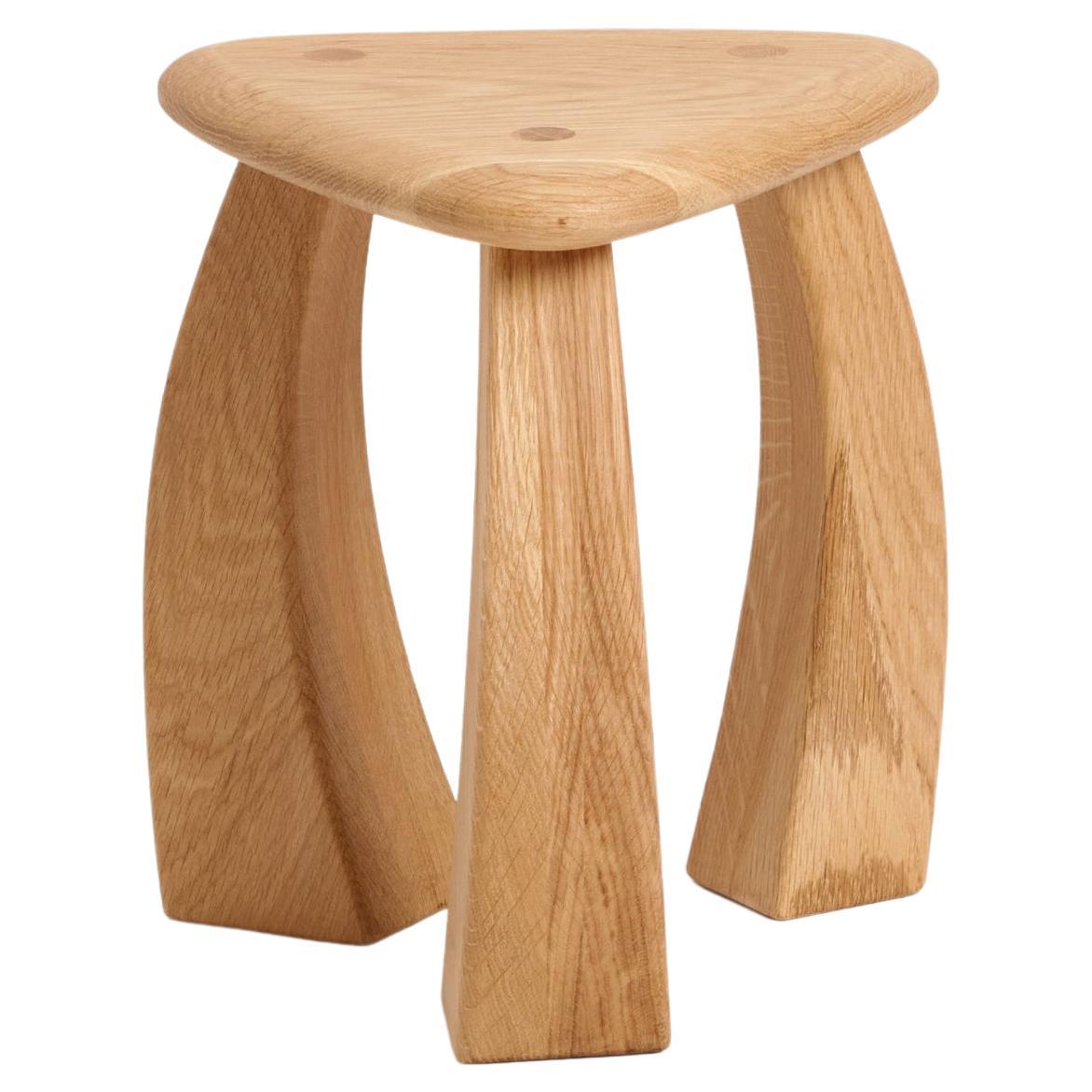 Arc De Stool 37 in Natural Oak by Project 213A For Sale