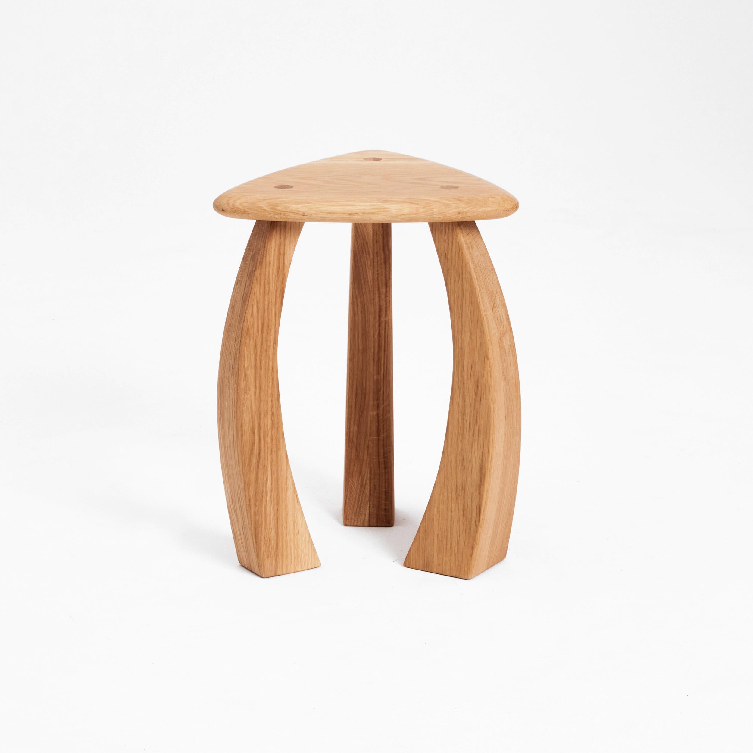 Post-Modern Arc De Stool 52 in Oak by Project 213A For Sale