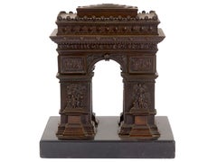 Arc de triumph model in bronze