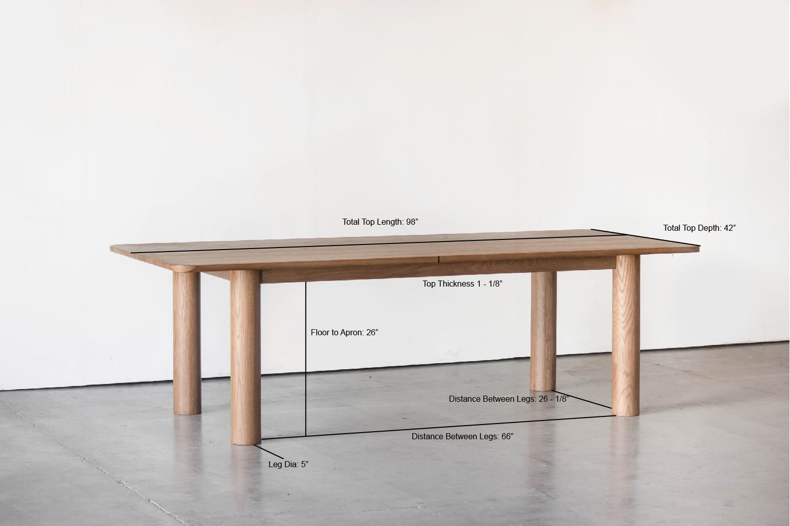 Contemporary Arc Dining Table 98