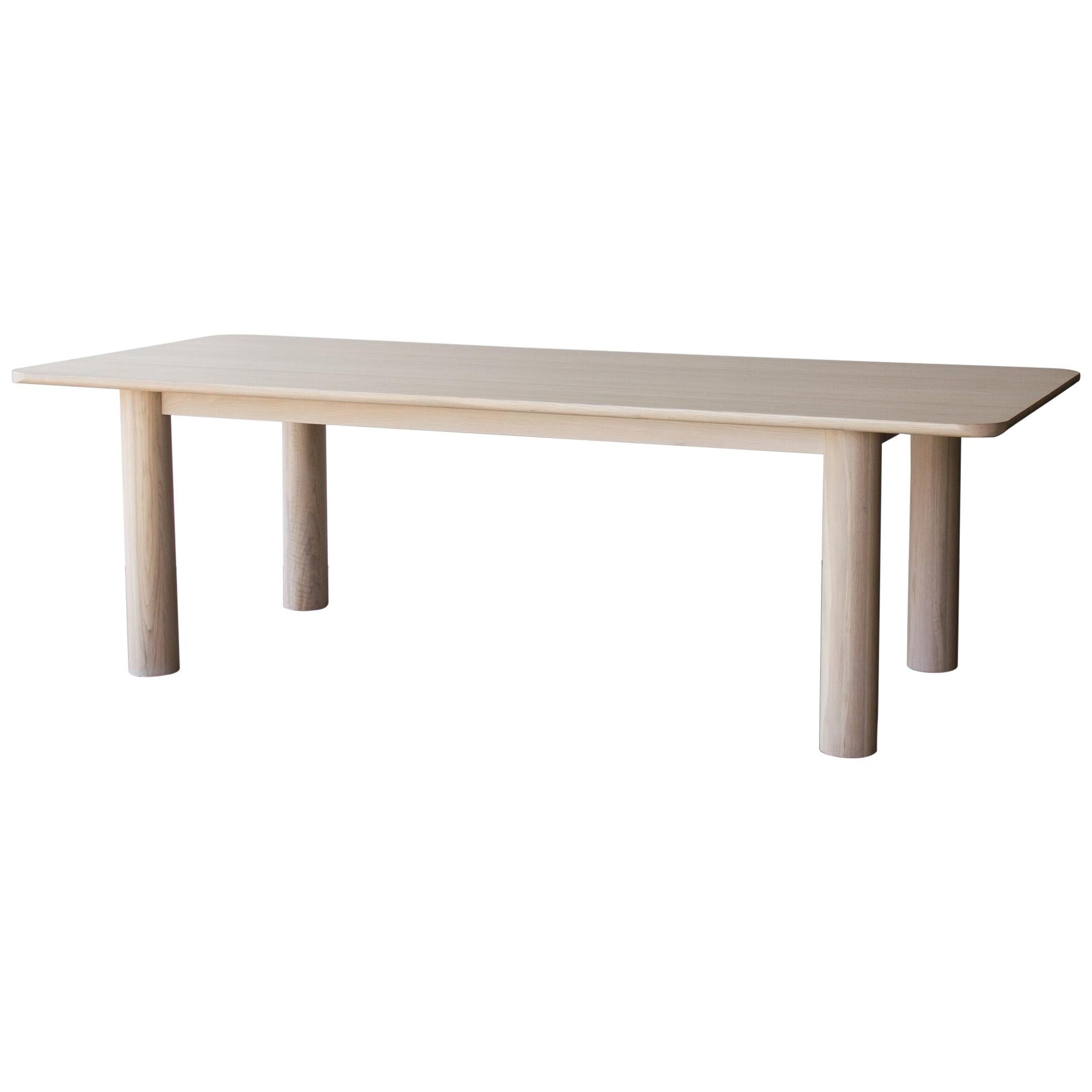 Arc Dining Table, Nude, Minimalist Dining Table in Wood