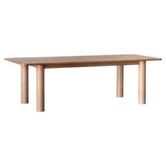 Arc Dining Table 98", Sienna, Minimalist Dining Table in Wood