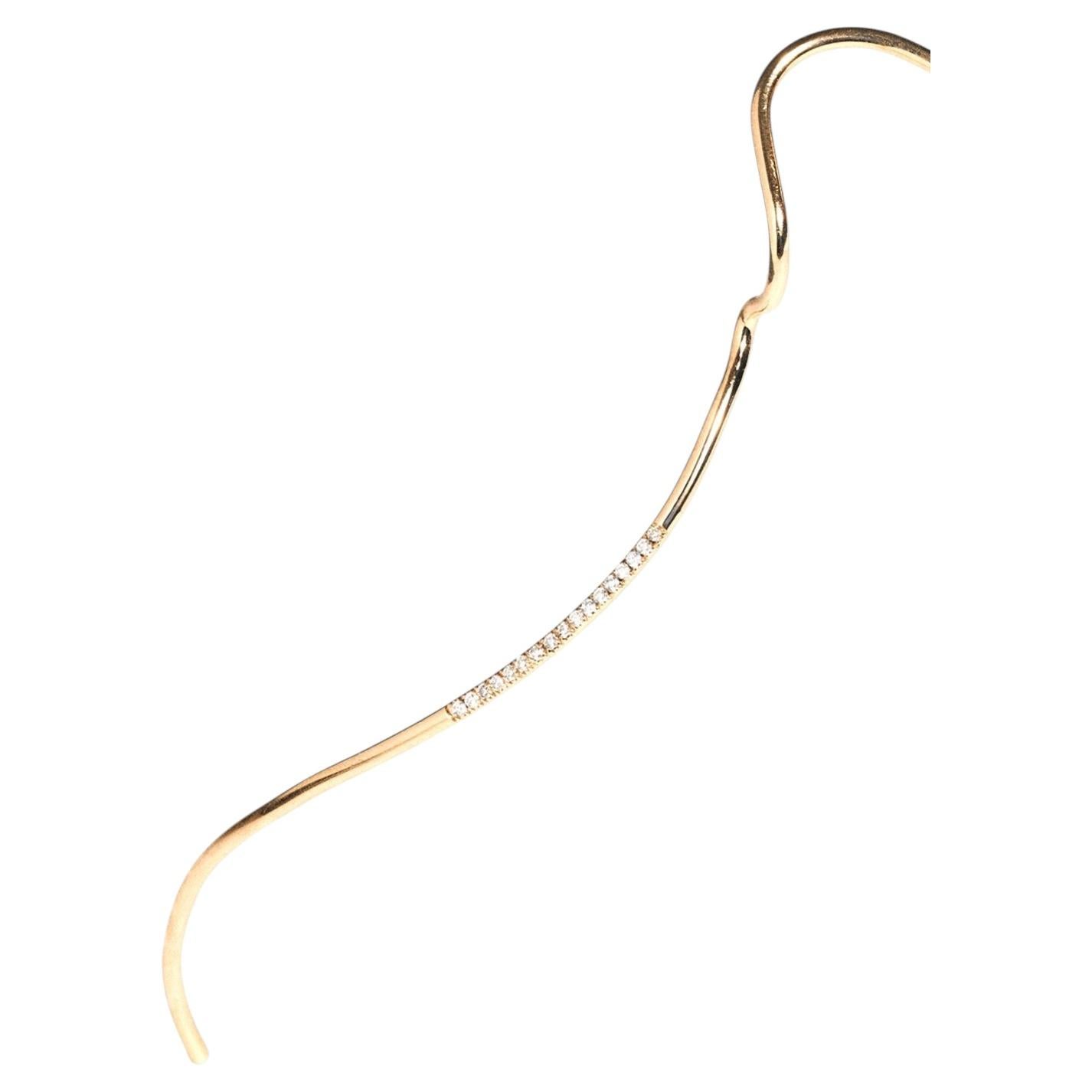 Arc-en-Ciel Face Jewel in 18k Gold with Diamonds & Sapphires by Moncomble Paris For Sale