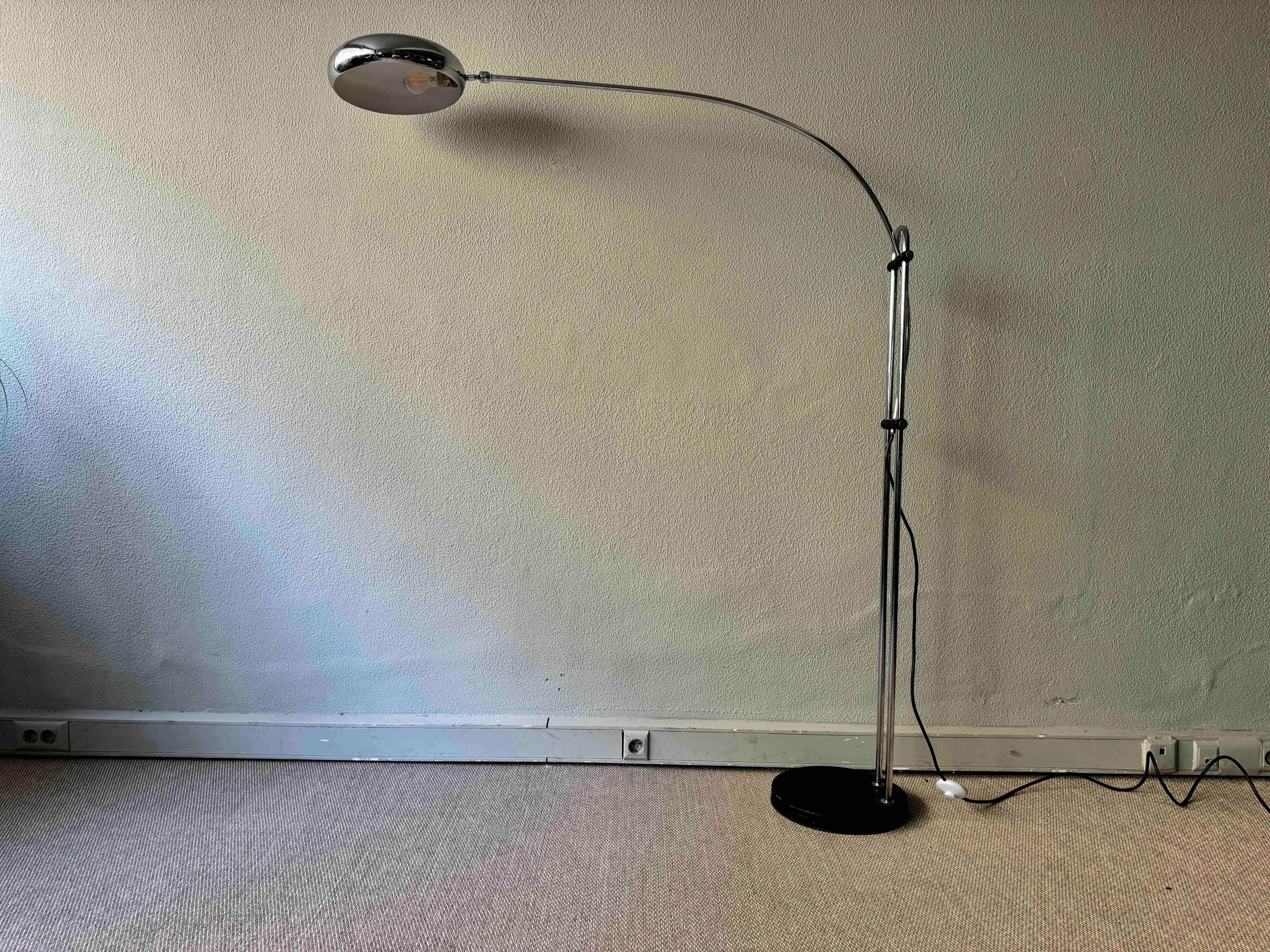 Mid-Century Modern Arc Floor Lamp by T-Pons, Spain 1970's For Sale