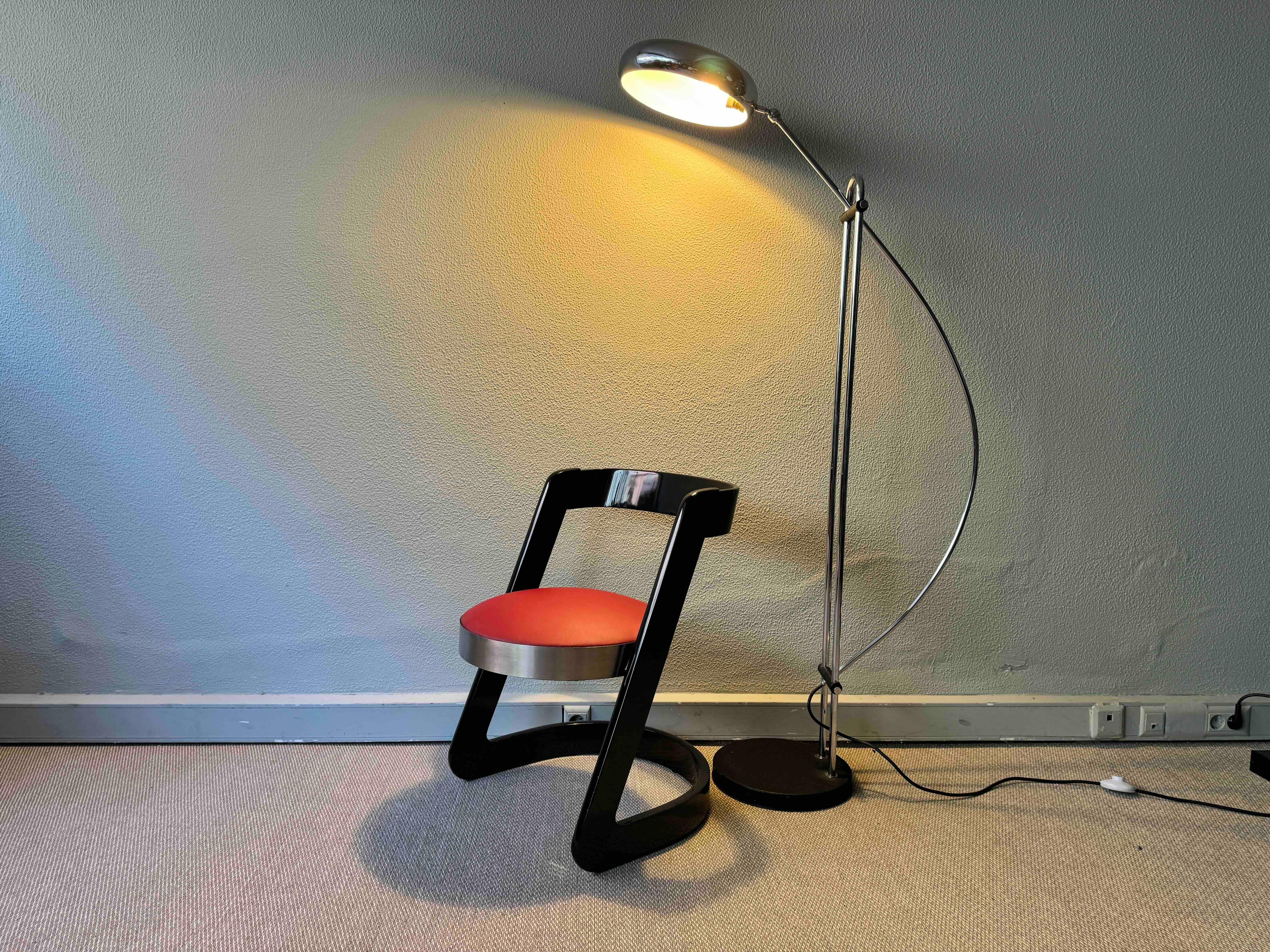 Late 20th Century Arc Floor Lamp by T-Pons, Spain 1970's For Sale