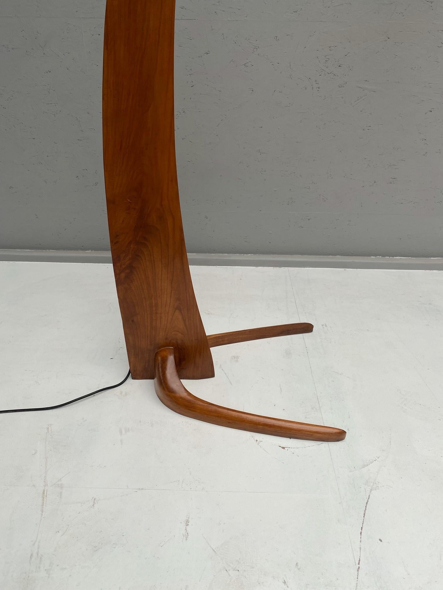 Arc floor lamp in style of J.T. Kalmar.
  