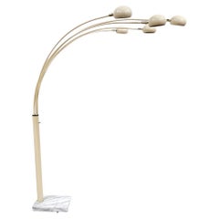 Arc Floor Lamp Italian 1970s 5 Light