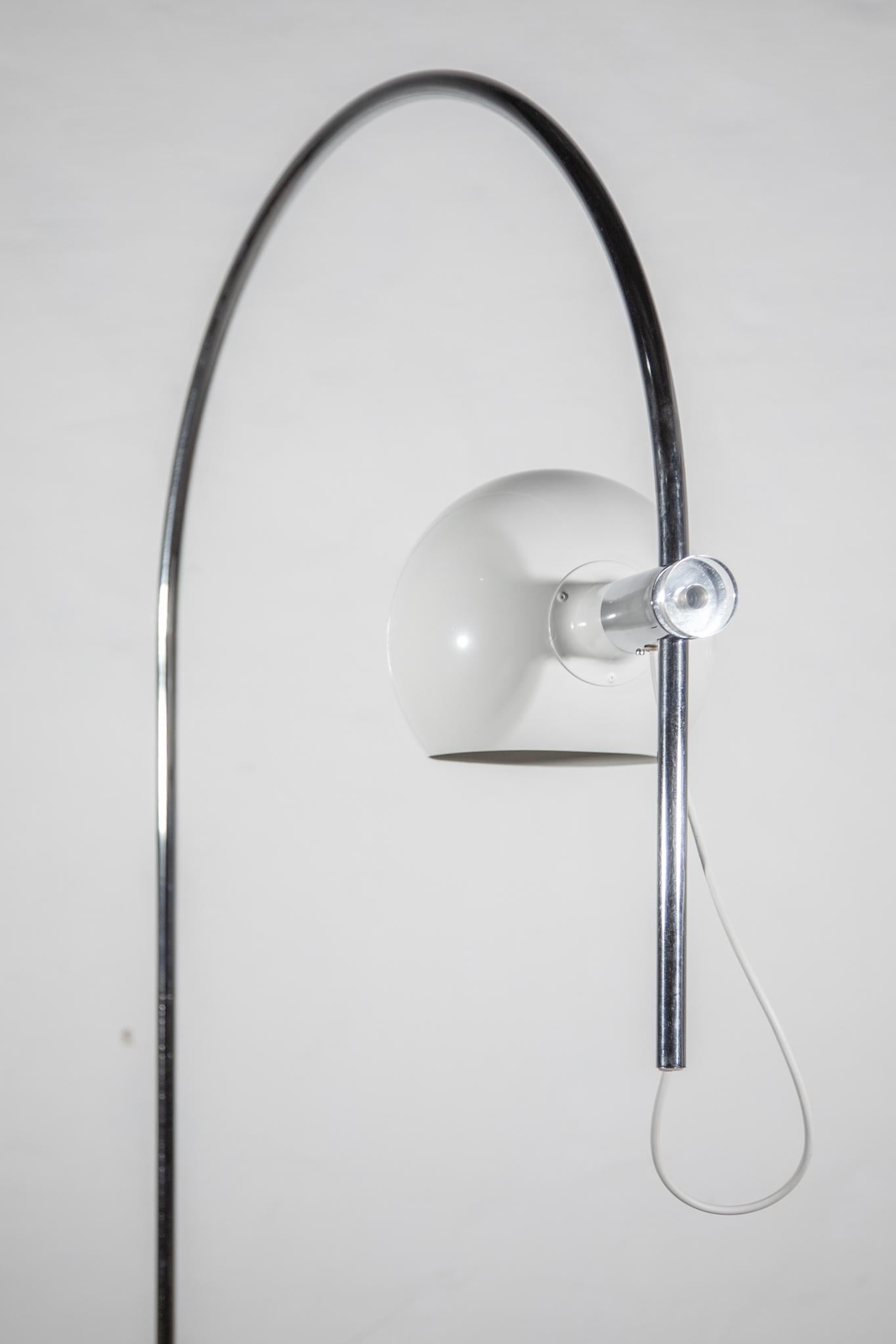 Late 20th Century Arc Floor Lamp Midcentury Modern designed by Cosack, Germany, 1972 For Sale