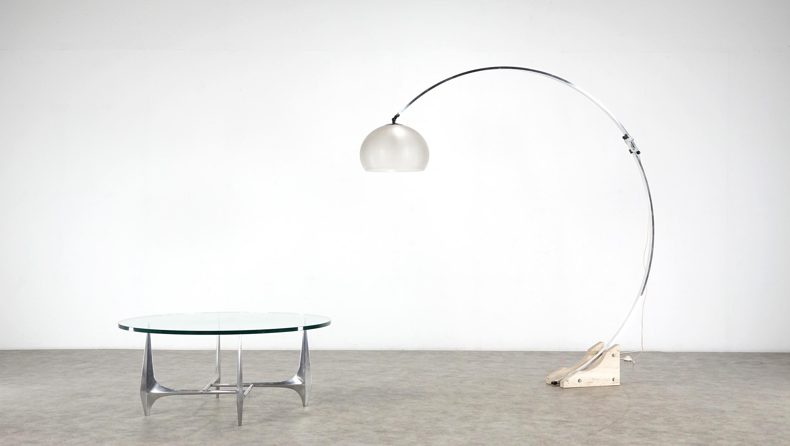 Arc Floor Lamp with Travertine Base from Germany, 1960 For Sale at 1stDibs the munsters lamp