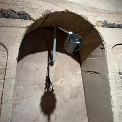 ARC Industrial Modern Wall Swing Arm Drafting Spot Light in Silver Gray & Black