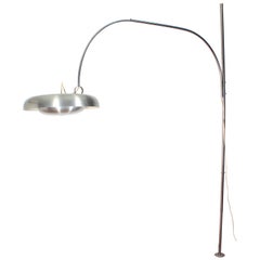 Arc Lamp Mod, "PR" by Pirro Cuniberti for Sirrah, Steel and Aluminum, Italy
