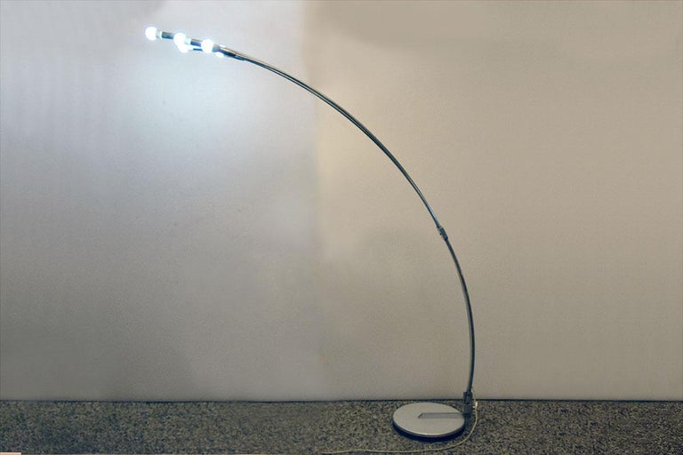 Arc lamp with 5 lights by Reggiani, 1970s For Sale at 1stDibs