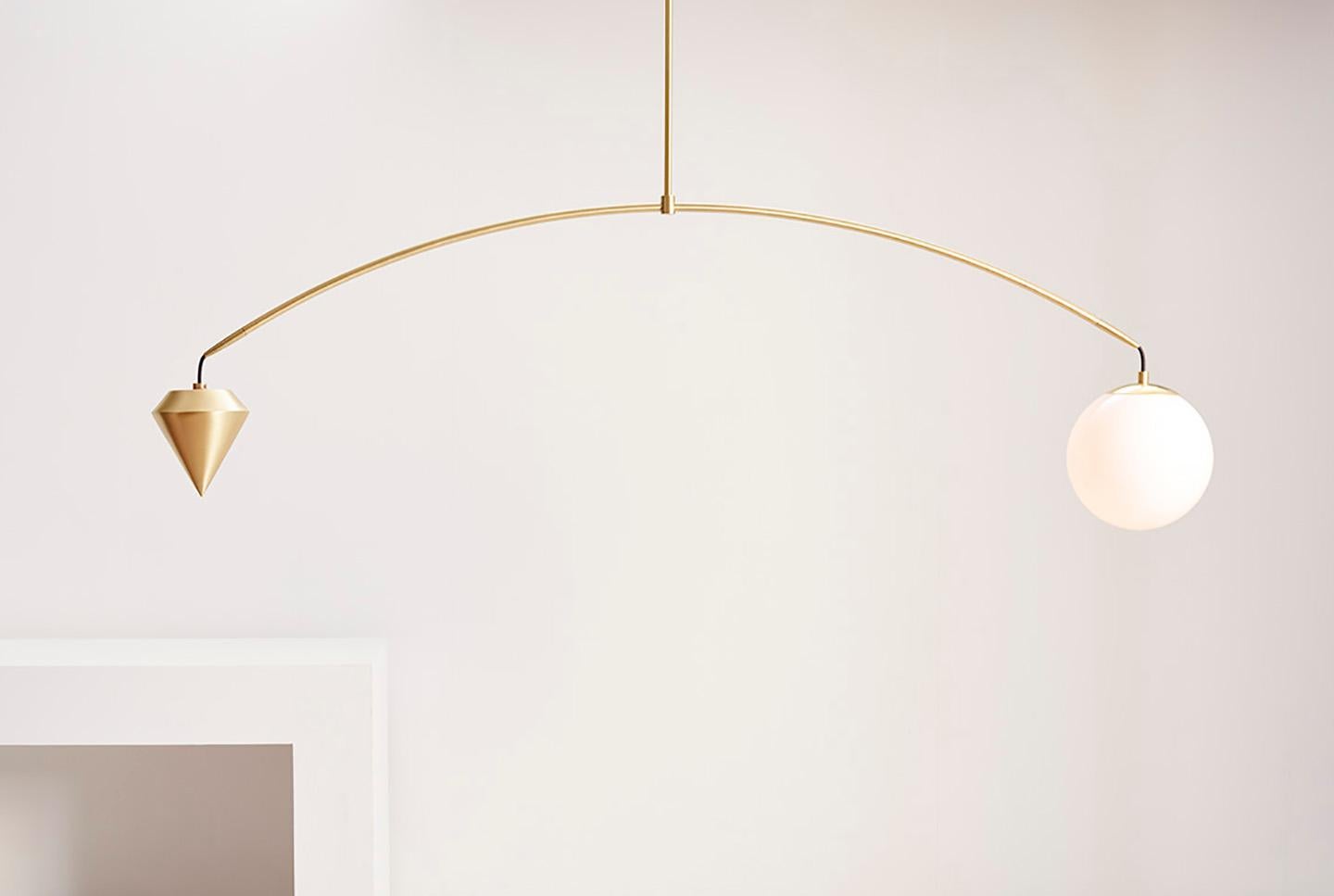 American Anna Karlin Arc Light, Brushed Brass For Sale