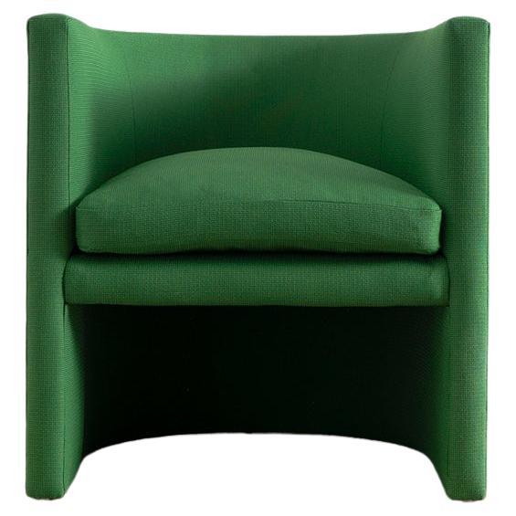 Arc Lounge Chair in Green Recycled Fabric