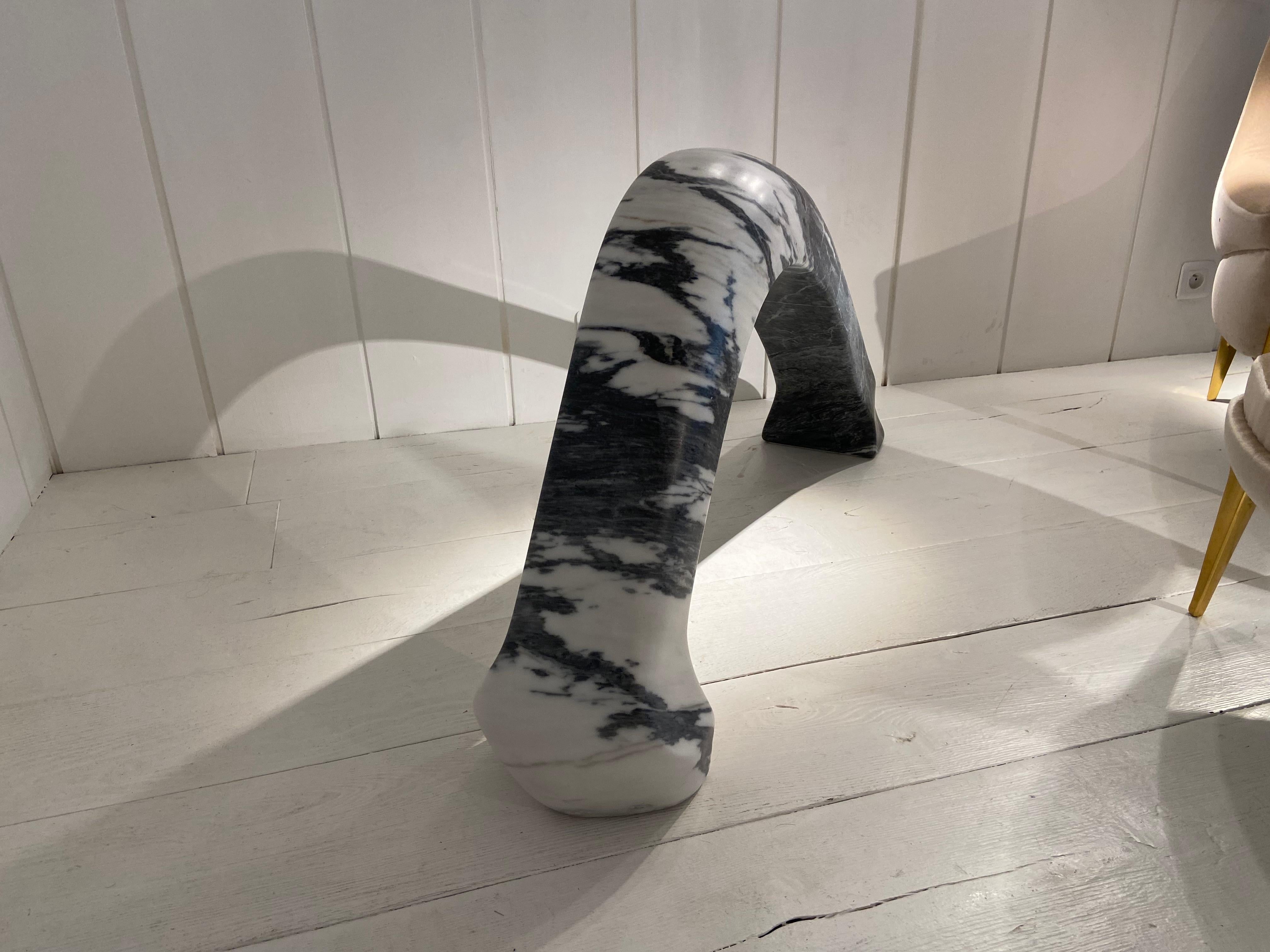 Arc Marble Sculpture by Jean-Frédéric Bourdier For Sale 4
