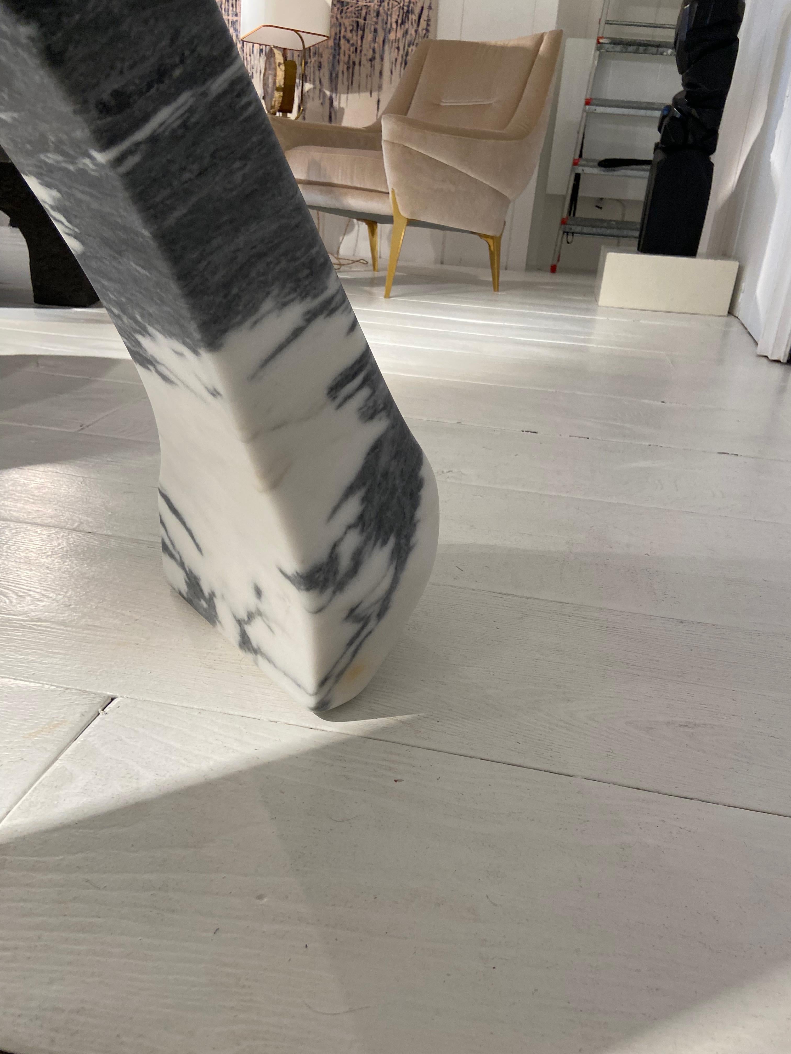 French Arc Marble Sculpture by Jean-Frédéric Bourdier For Sale