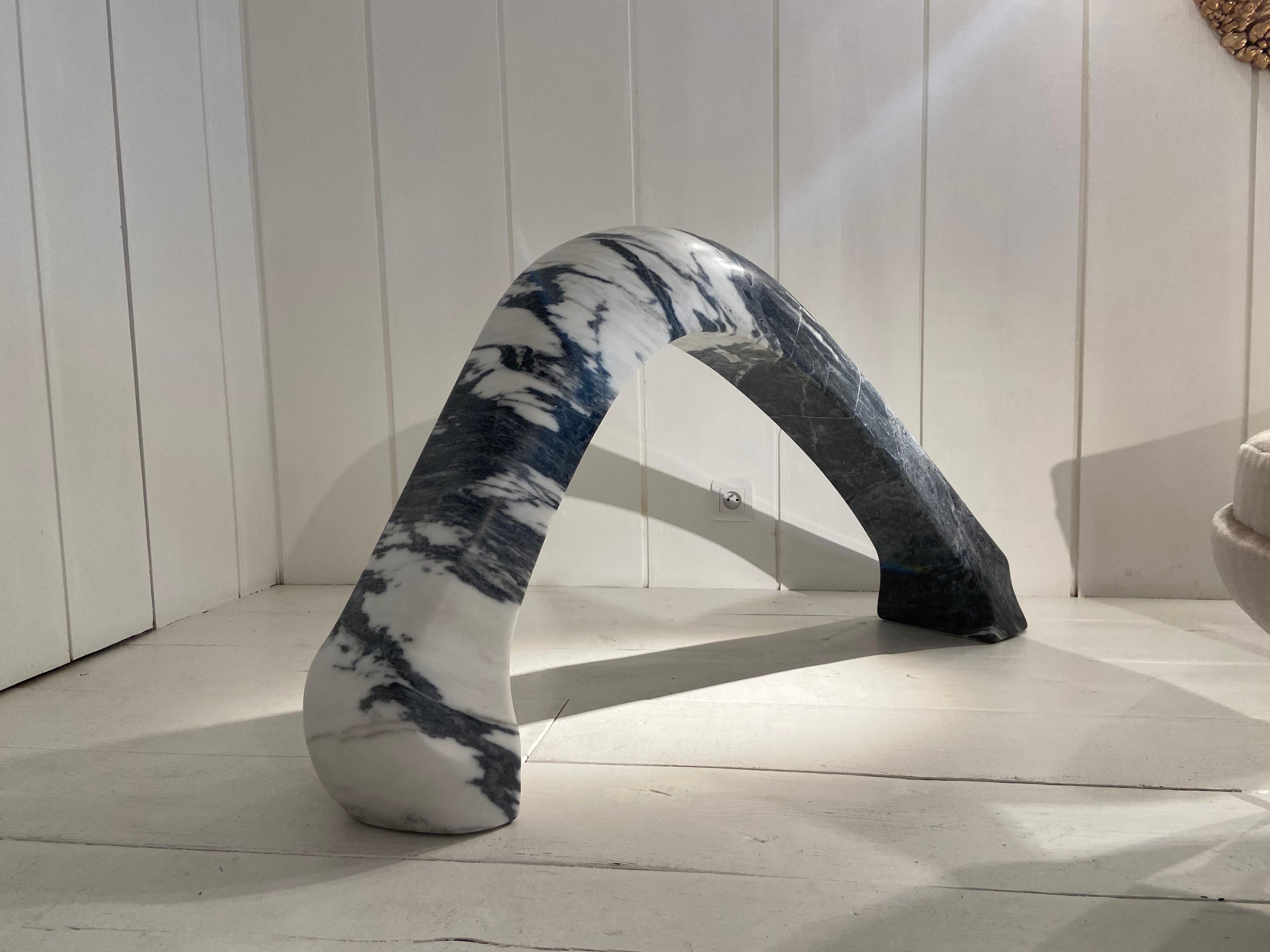 Arc Marble Sculpture by Jean-Frédéric Bourdier For Sale 1