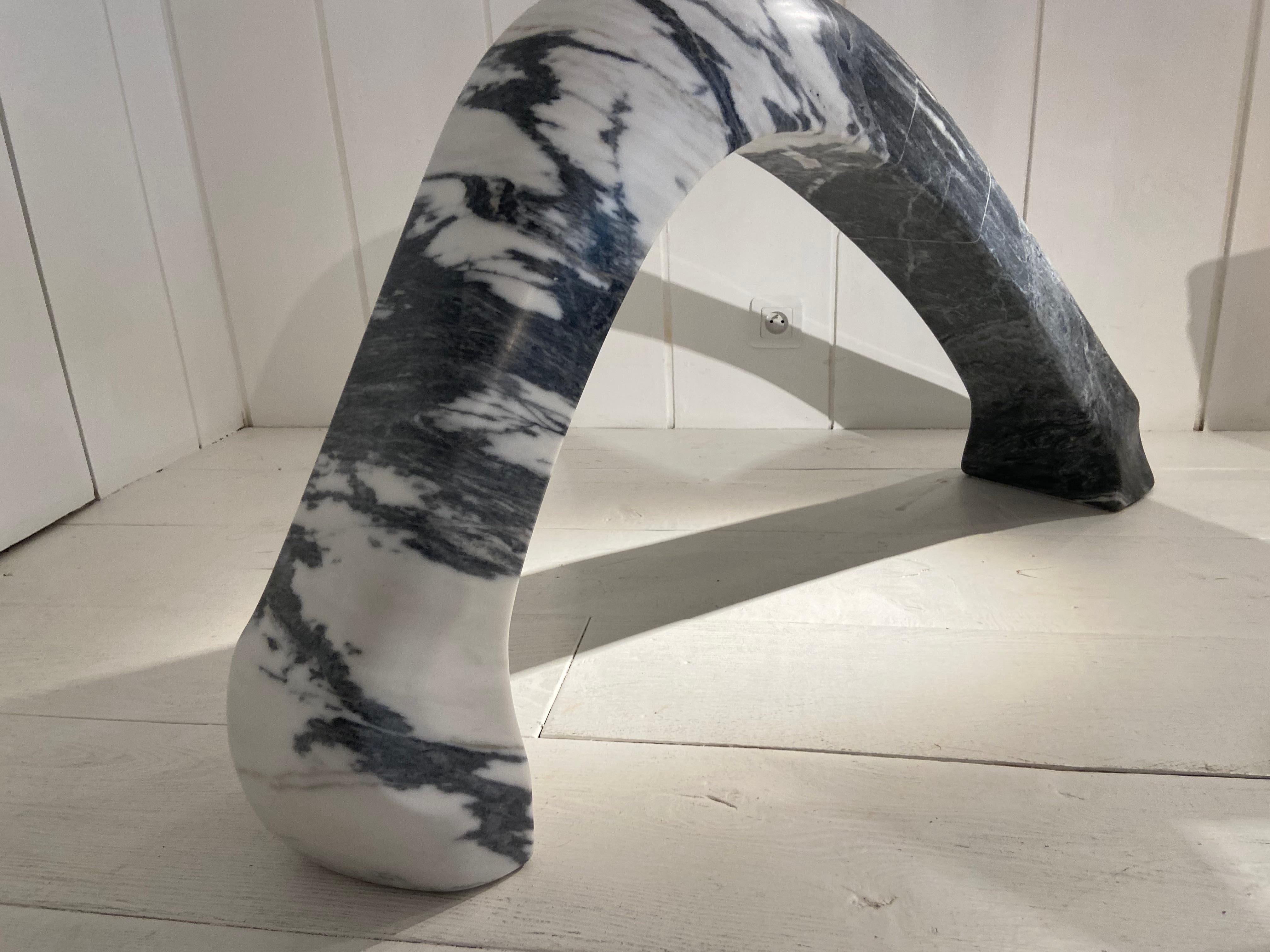 Arc Marble Sculpture by Jean-Frédéric Bourdier For Sale 2