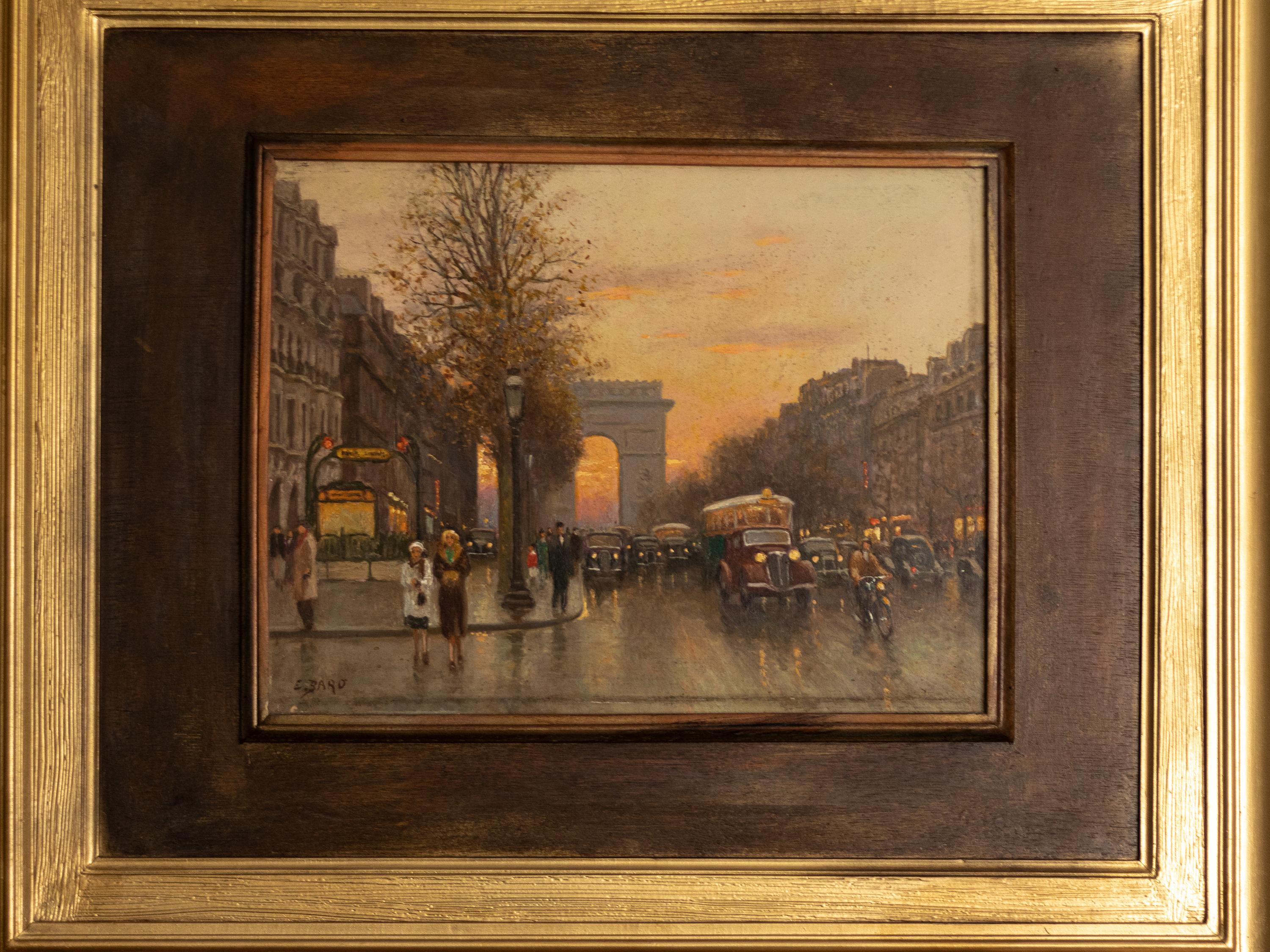 An exquisite 1930s oil painting signed 