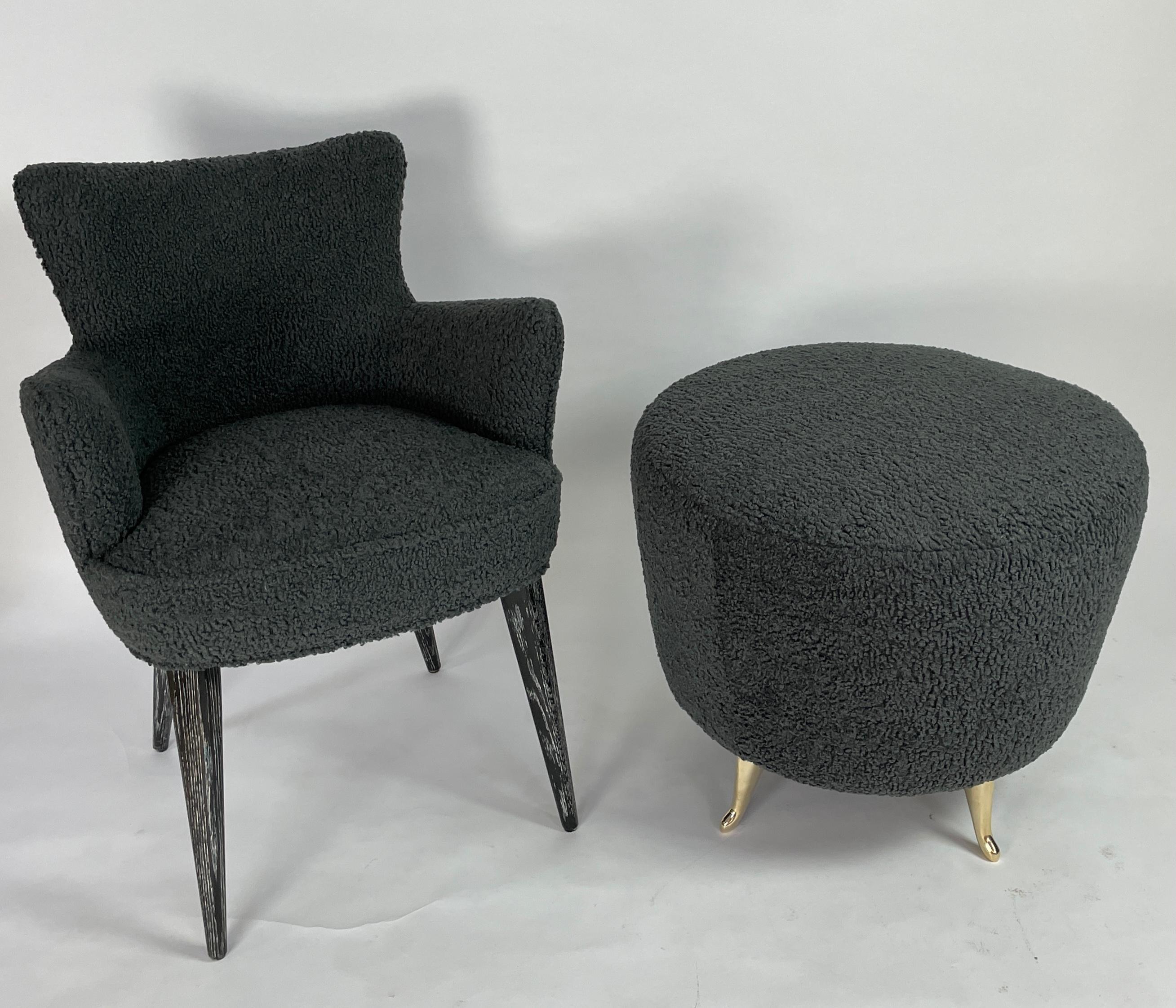 Poêle à arc, fusain, par Bourgeois Boheme Atelier 3