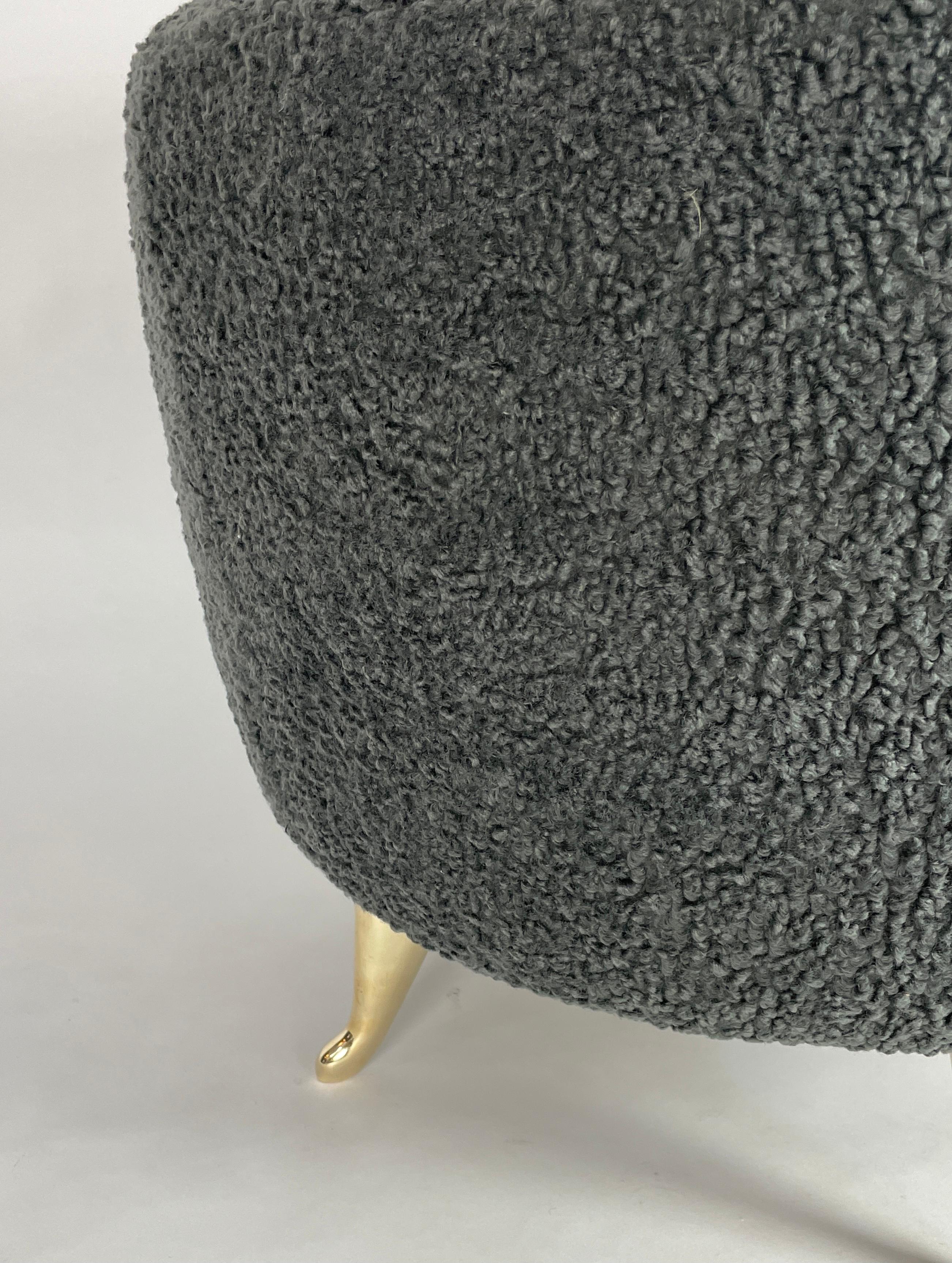 XXIe siècle et contemporain Poêle à arc, fusain, par Bourgeois Boheme Atelier
