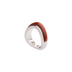 Arc Ring in Silver and Jasper