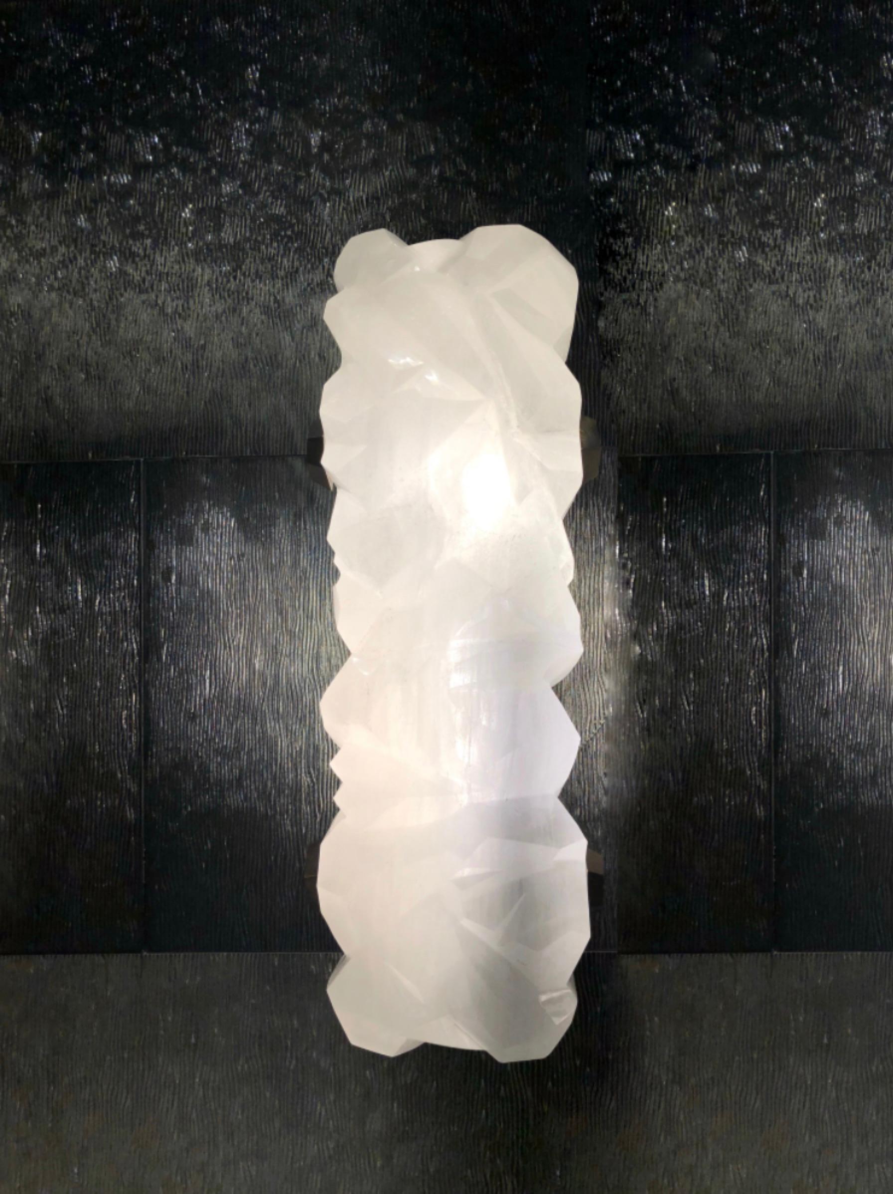 Arc Rock Crystal Sconces by Phoenix For Sale 3