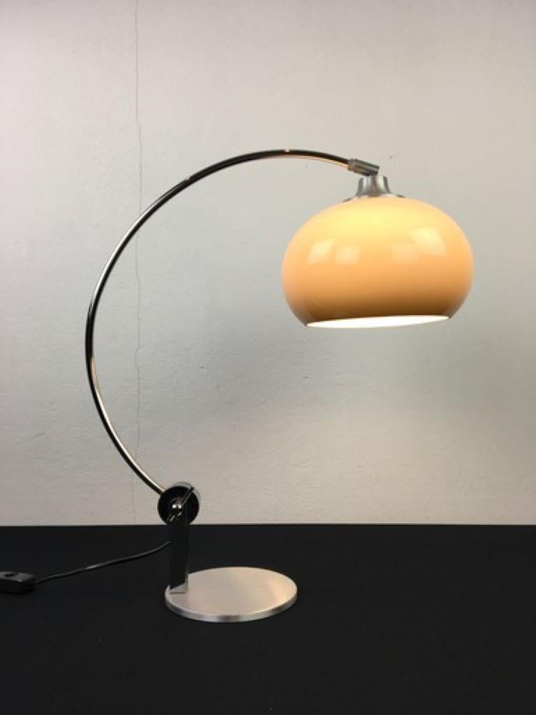 Arc Table Lamp, Chrome and Lucite 14