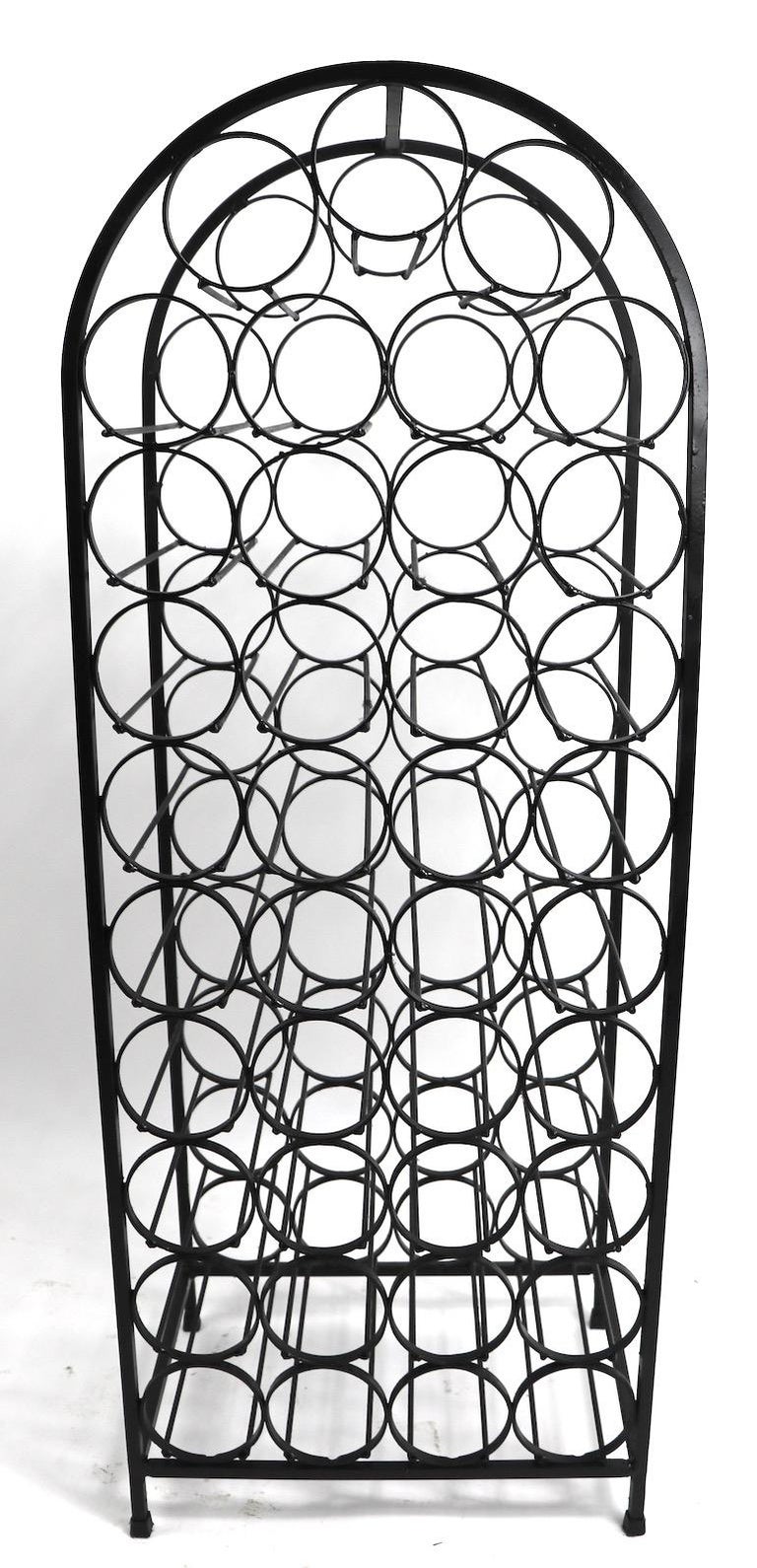 Arc Top Wrought Iron Wine Rack by Umanoff For Sale at 1stDibs