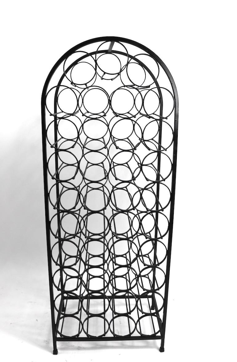 Arc Top Wrought Iron Wine Rack by Umanoff at 1stDibs