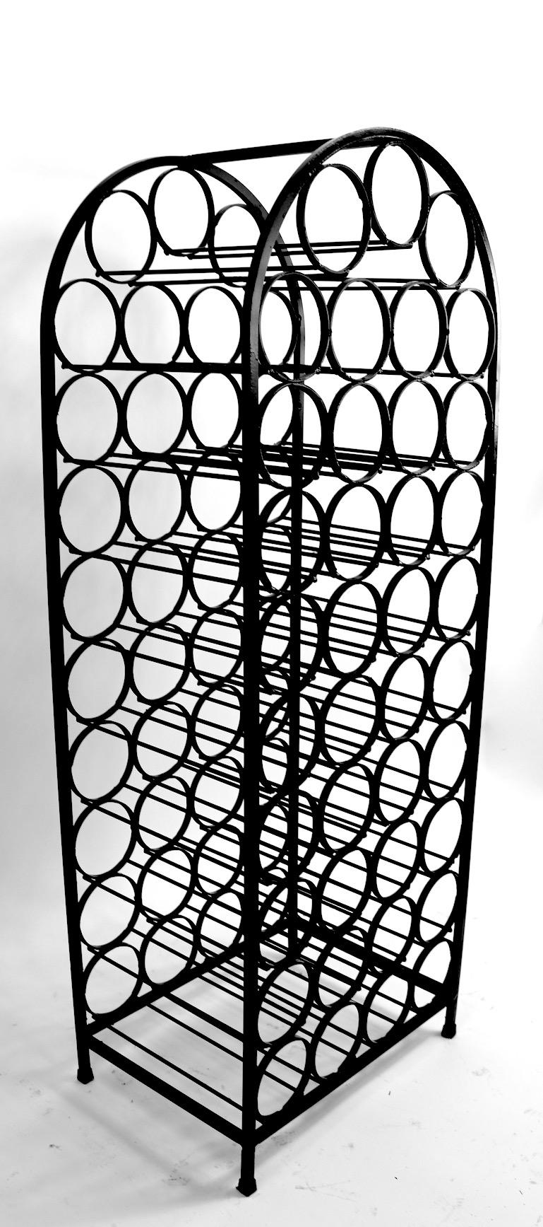 Arc Top Wrought Iron Wine Rack by Umanoff at 1stDibs