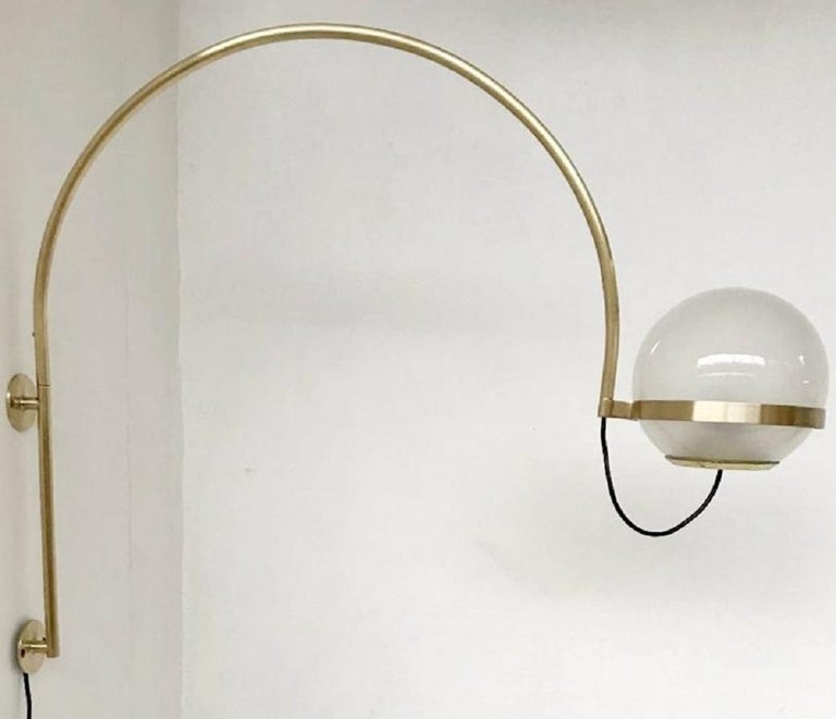 Arc Wall Lamp, 3 Available For Sale at 1stDibs | arc wall sconce, wall arc  lamp, arc wall light