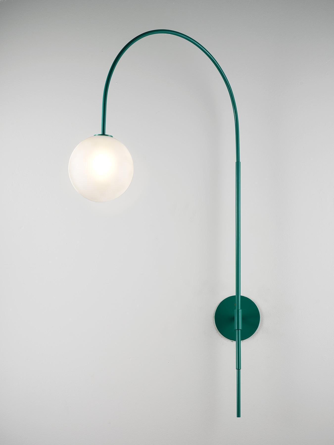 The ARC wall lamp or by Blueprint Lighting is a dramatically overscaled study in clean lines and simple form inspired by the tenets of the Bauhaus, ARC is truly a go-anywhere design and is equally at home in residential, commercial and hospitality