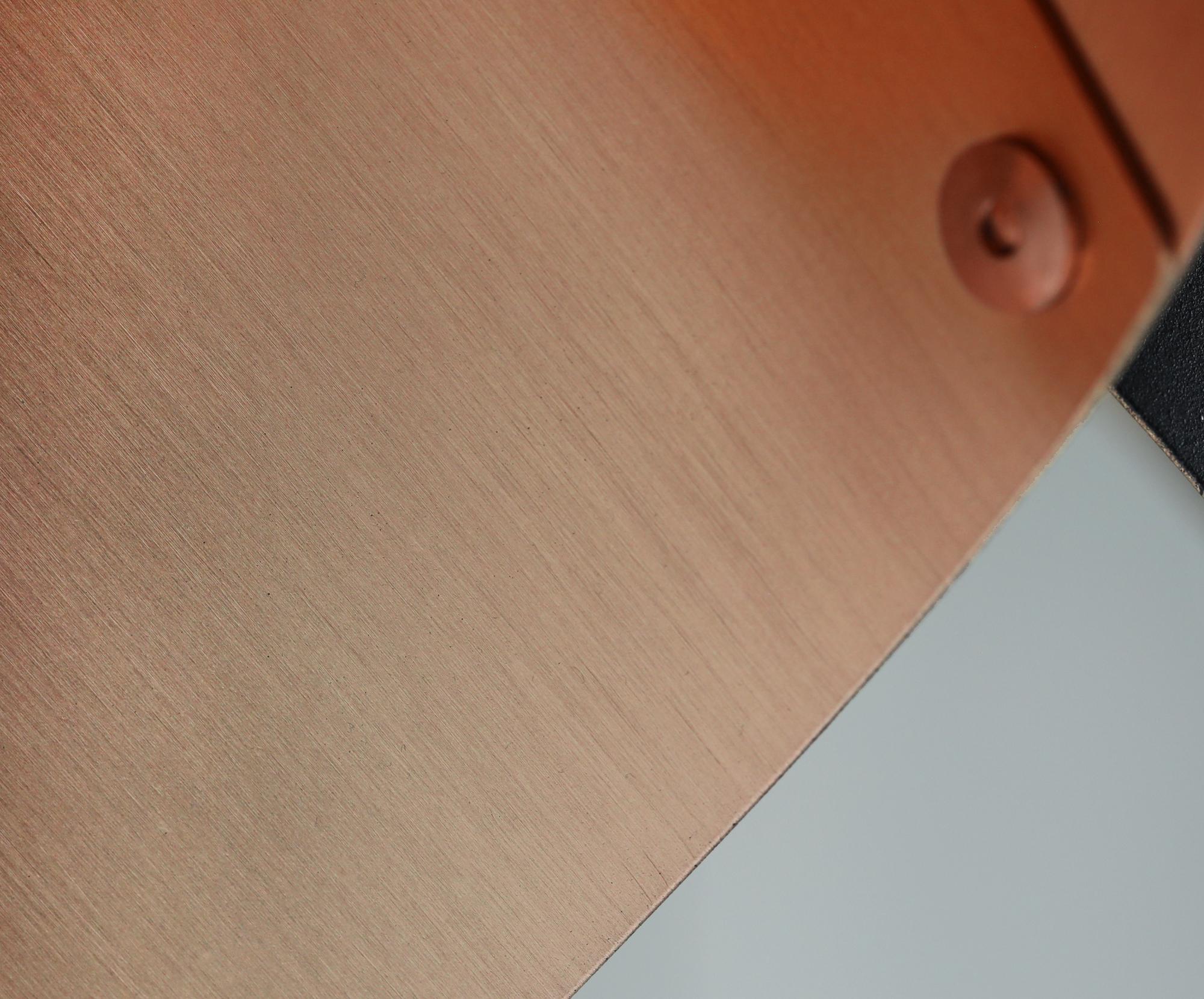 Contemporary ARC Modern Wall Light in White and Brushed Copper Made in Britain For Sale