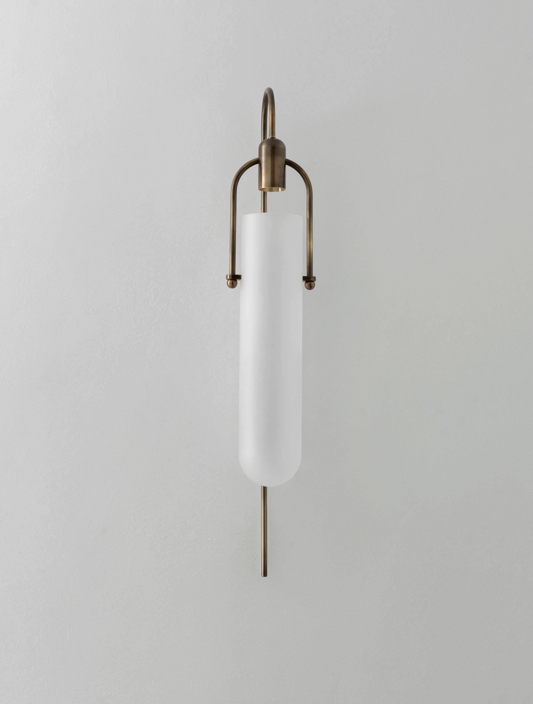 Burnished Arc Well Sconce For Sale