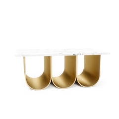 Arcade Coffee Table, Square Marble Version, by Kasadamo & Pierre Tassin