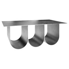 Arcade Coffee Table, Square Stainless Steel Version, by Kasadamo & Pierre Tassin