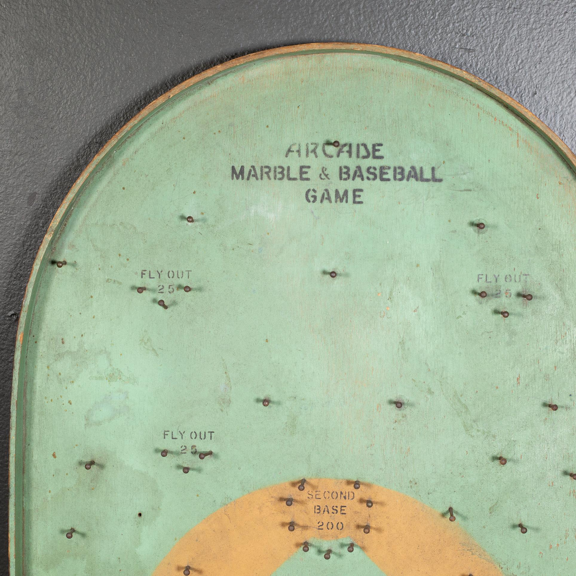 Industriel Arcade Marble & Baseball Game c.1930 en vente
