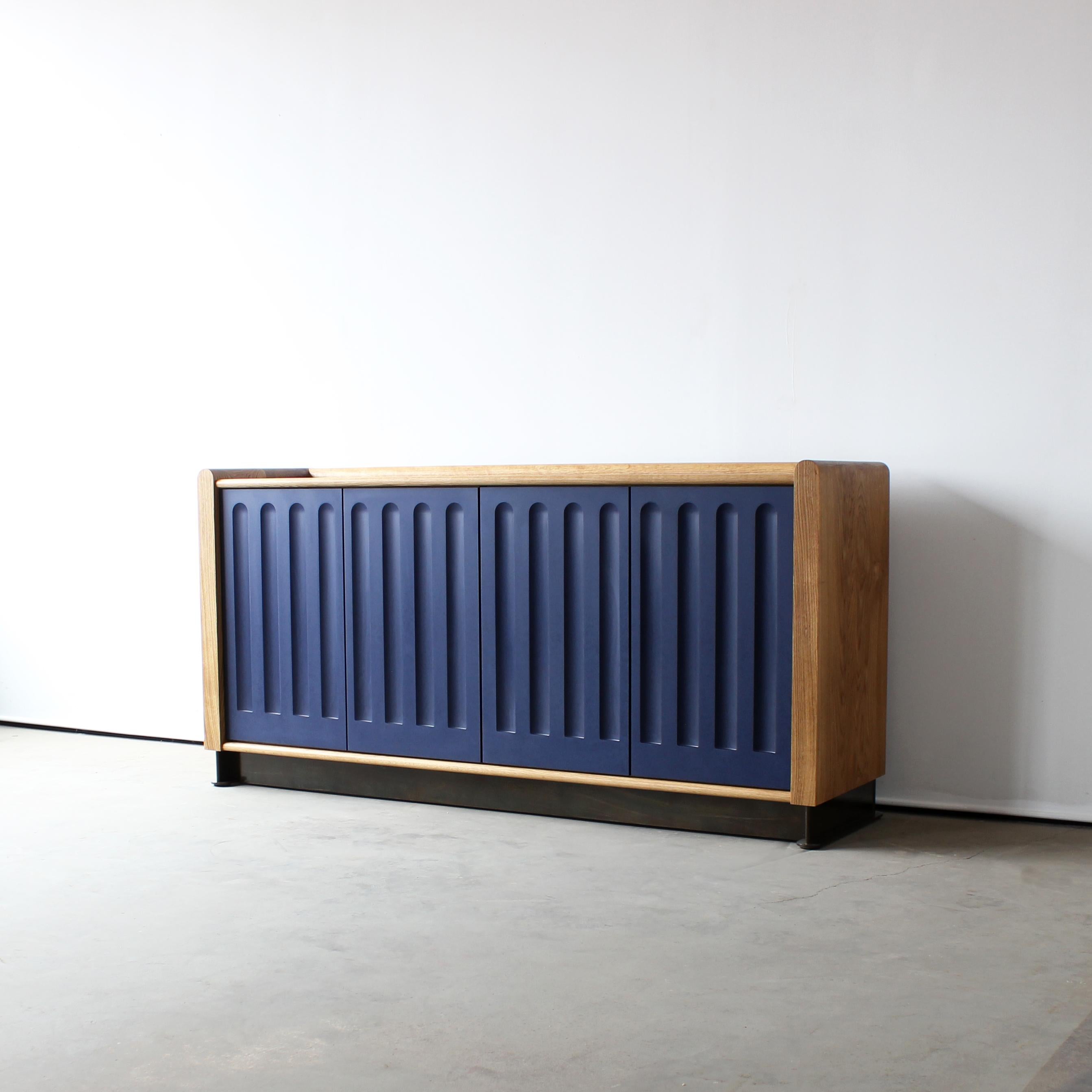 American Arcade Modern Media Console, Sideboard, or Credenza by Crump and Kwash For Sale