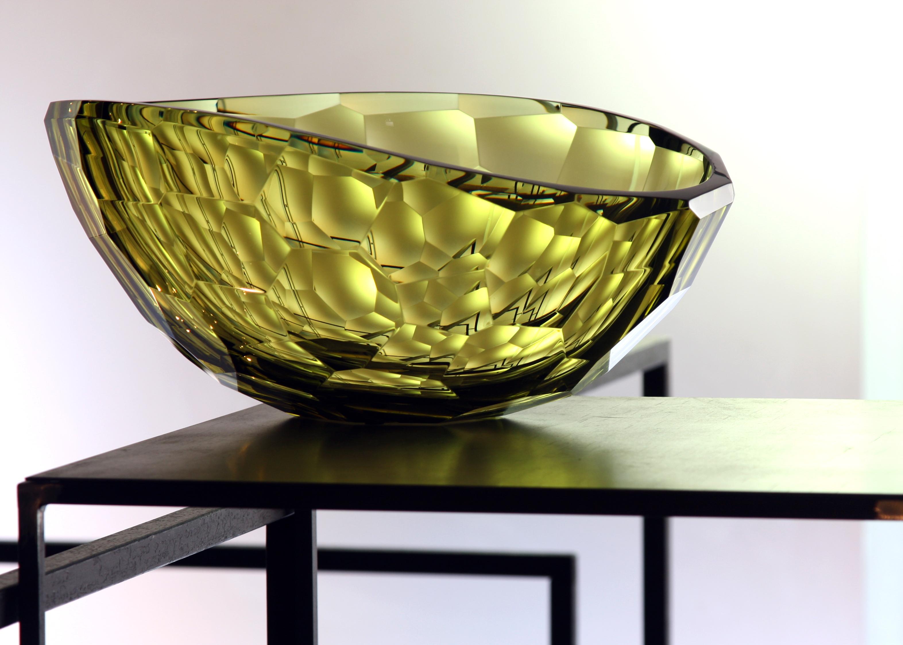 Hand-Crafted Arcade Murano Art Glass Bowl 