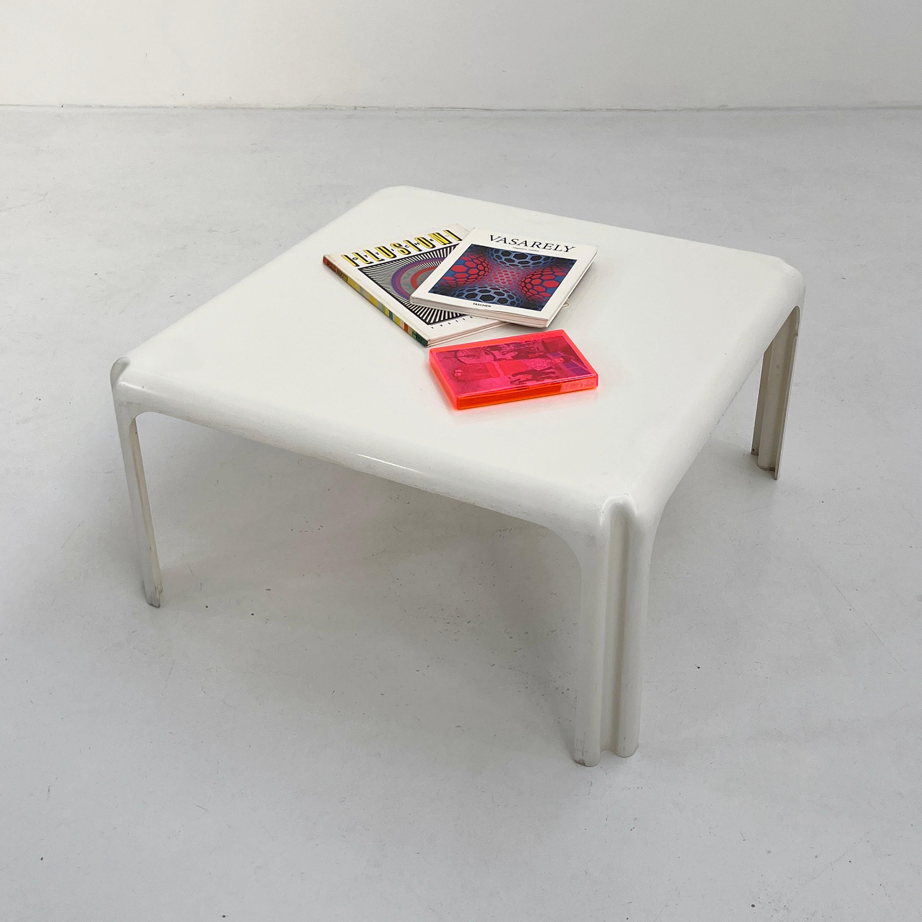 Plastic Arcadia 80 Coffee Table by Vico Magistretti for Artemide, 1970s
