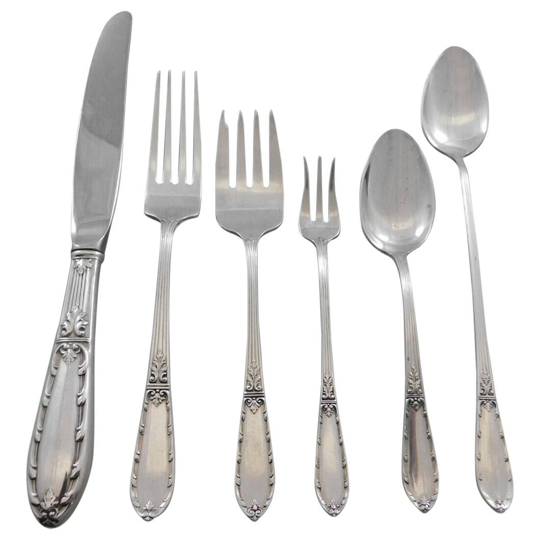Arcadia by Amston Sterling Silver Flatware Service for 8 Set 50 Pieces