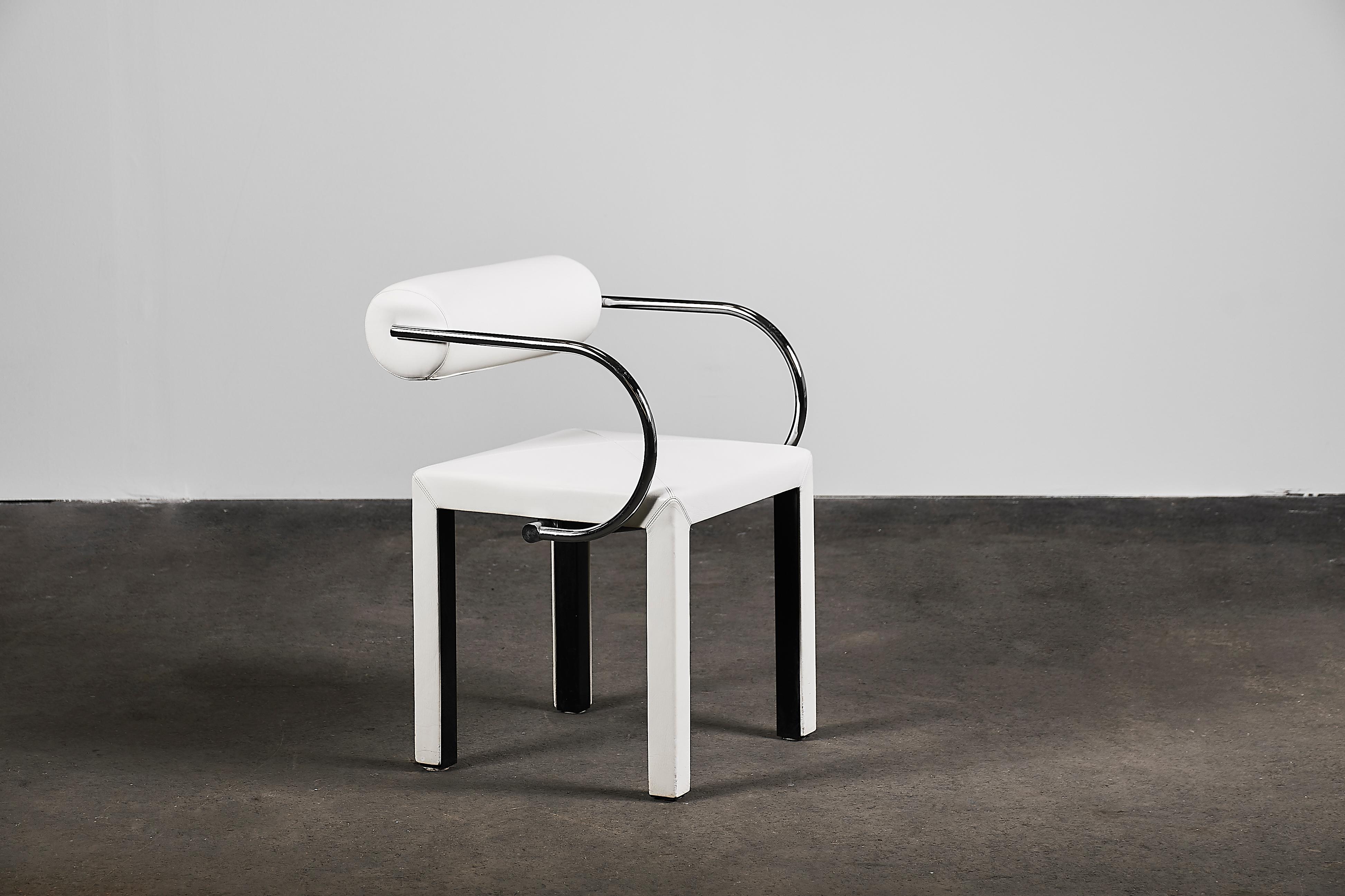 Arcadia Chairs by Paolo Piva for B&B Italia in White Leather 4