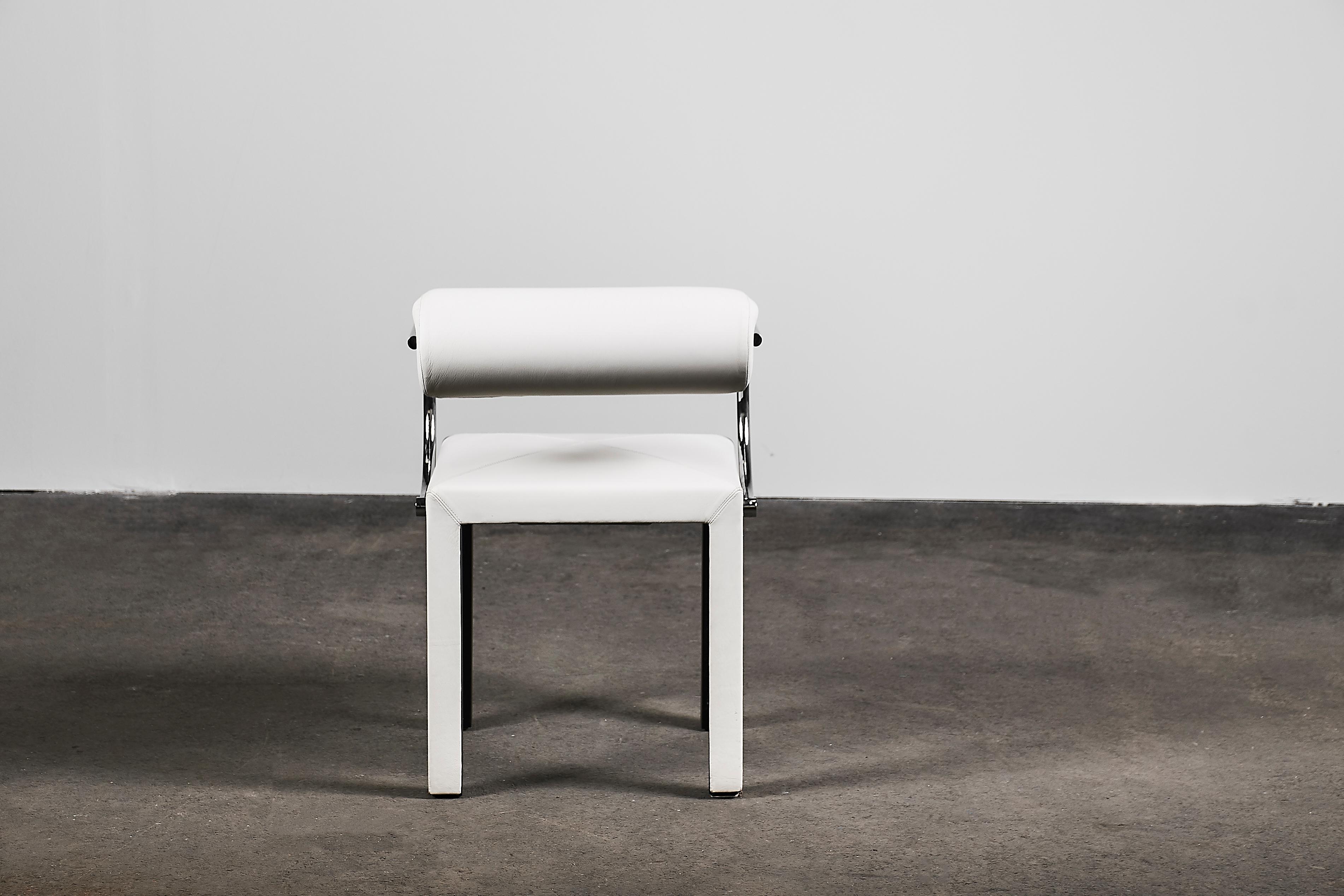 Arcadia Chairs by Paolo Piva for B&B Italia in White Leather 5