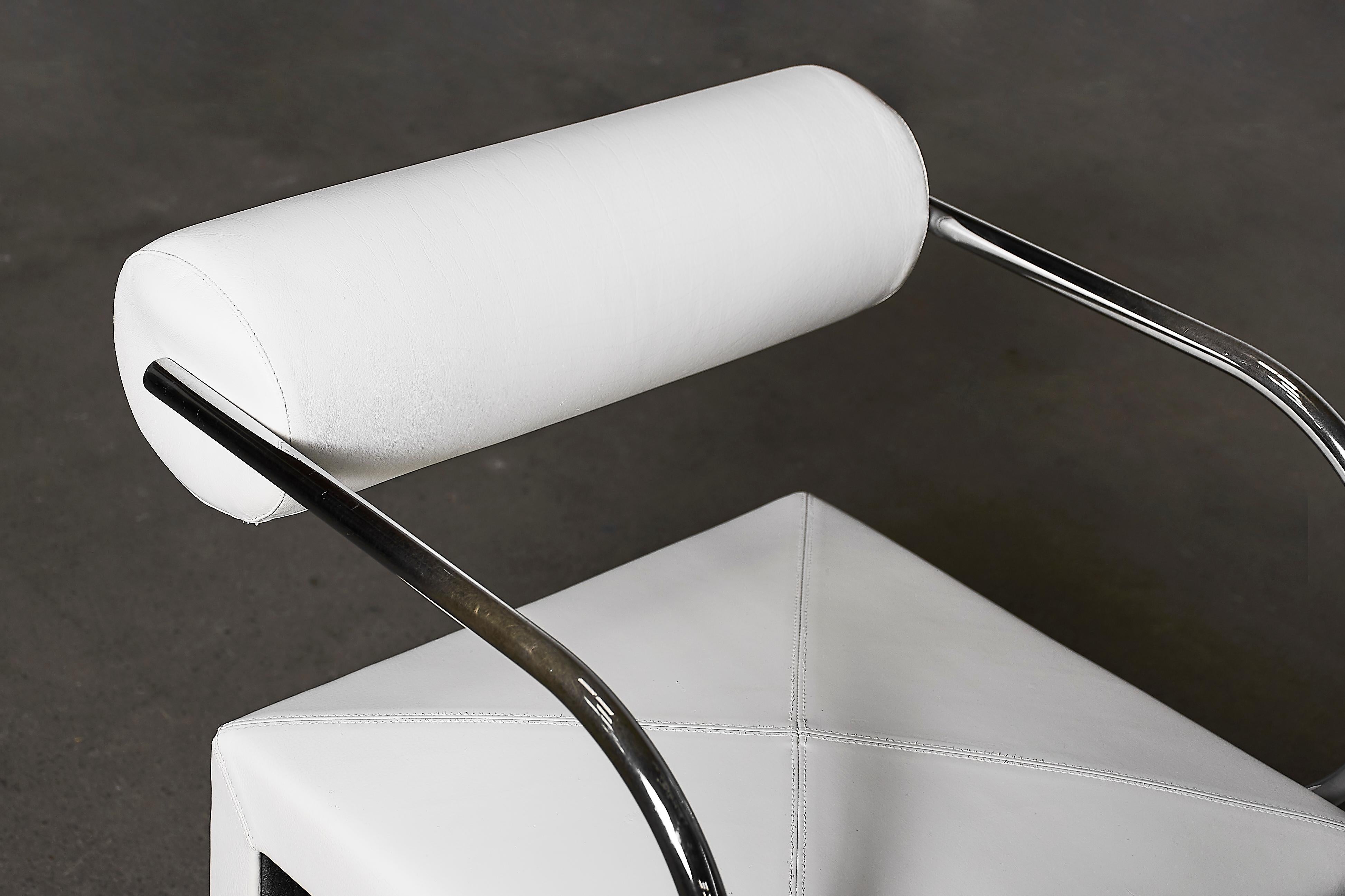 Arcadia Chairs by Paolo Piva for B&B Italia in White Leather 6