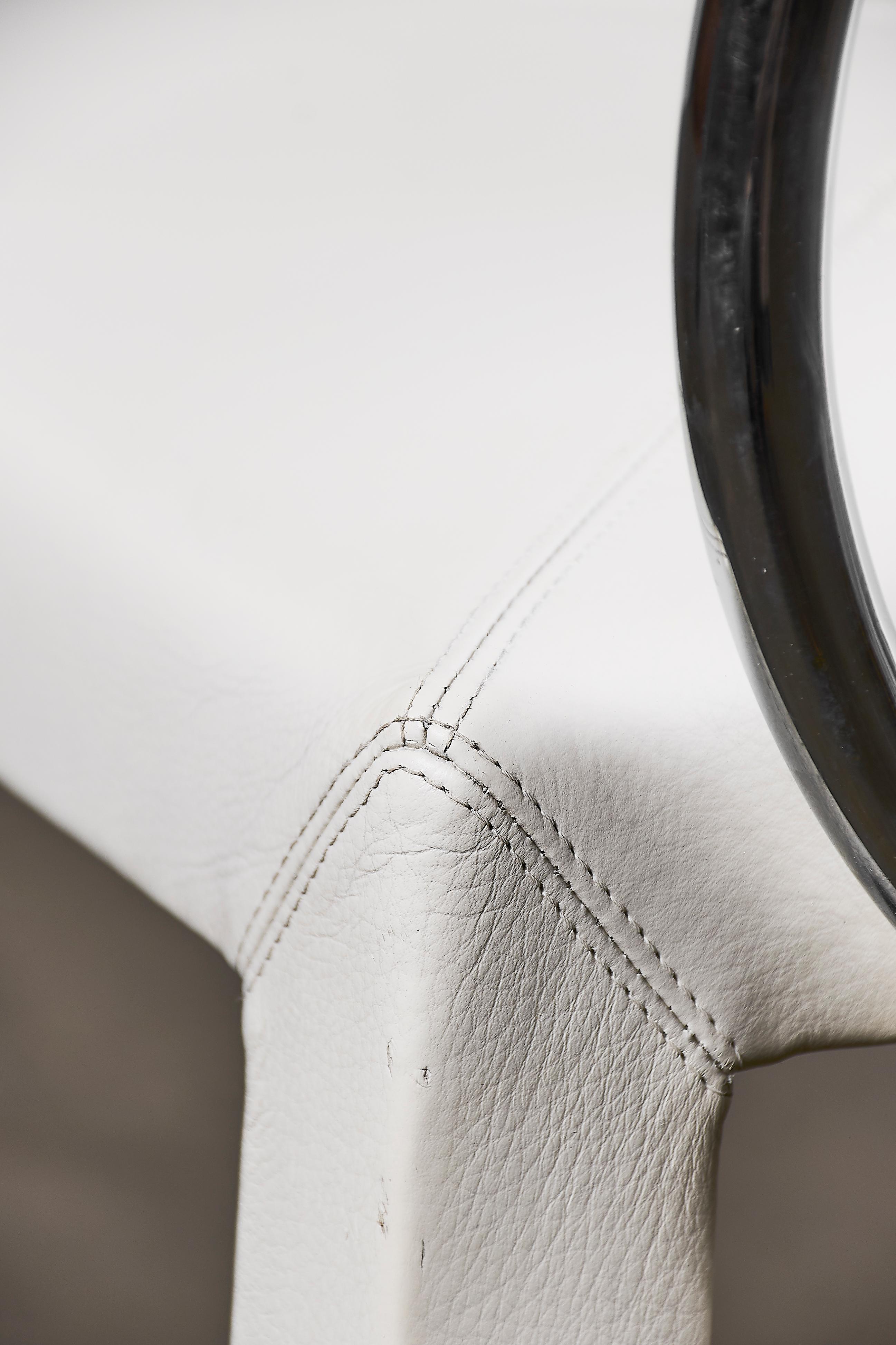 Arcadia Chairs by Paolo Piva for B&B Italia in White Leather 9