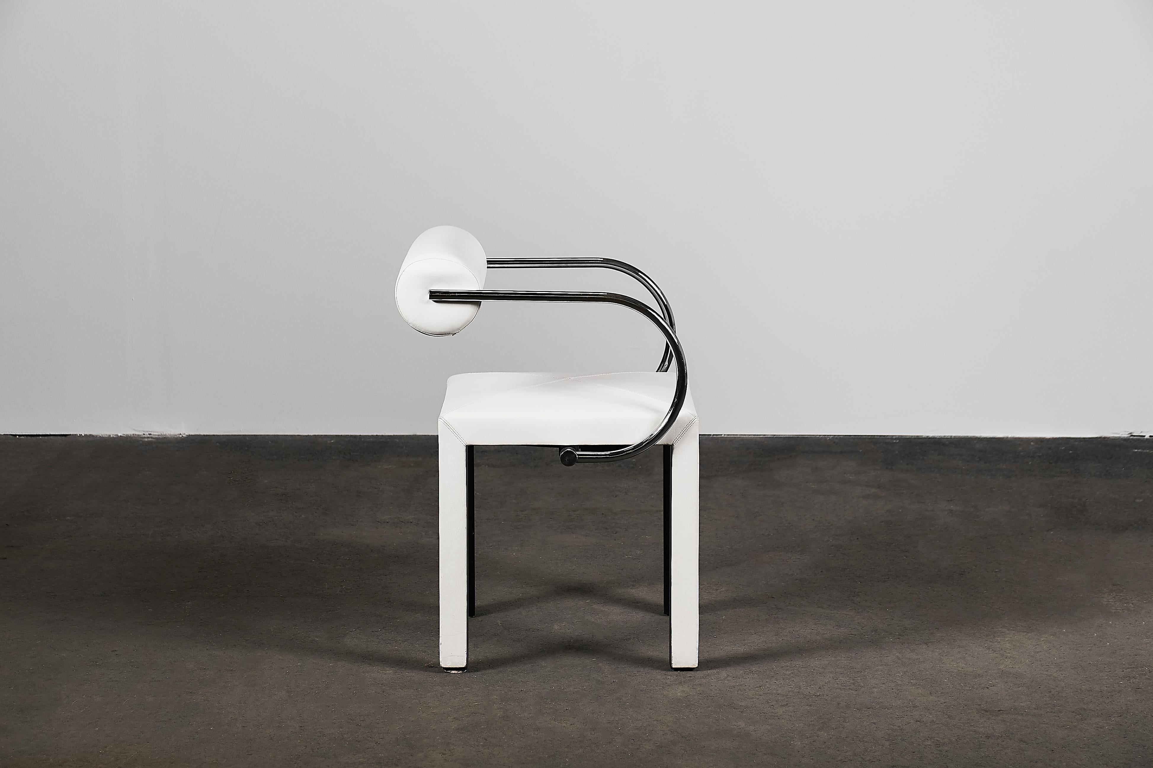 Arcadia Chairs by Paolo Piva for B&B Italia in White Leather 3
