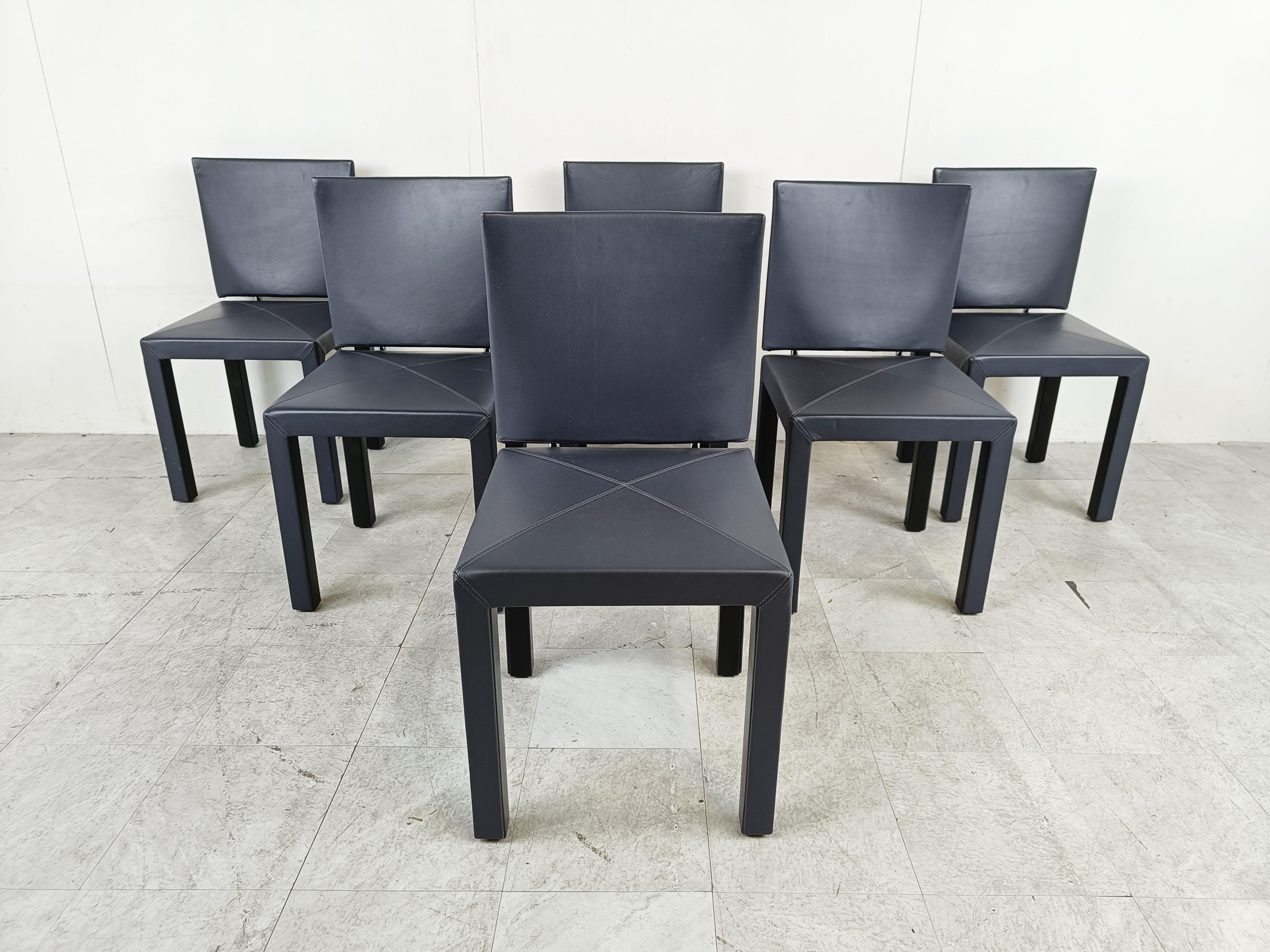 Mid-Century Modern Arcadia Dining Chairs by Paolo Piva for B& B Italia Set of 6